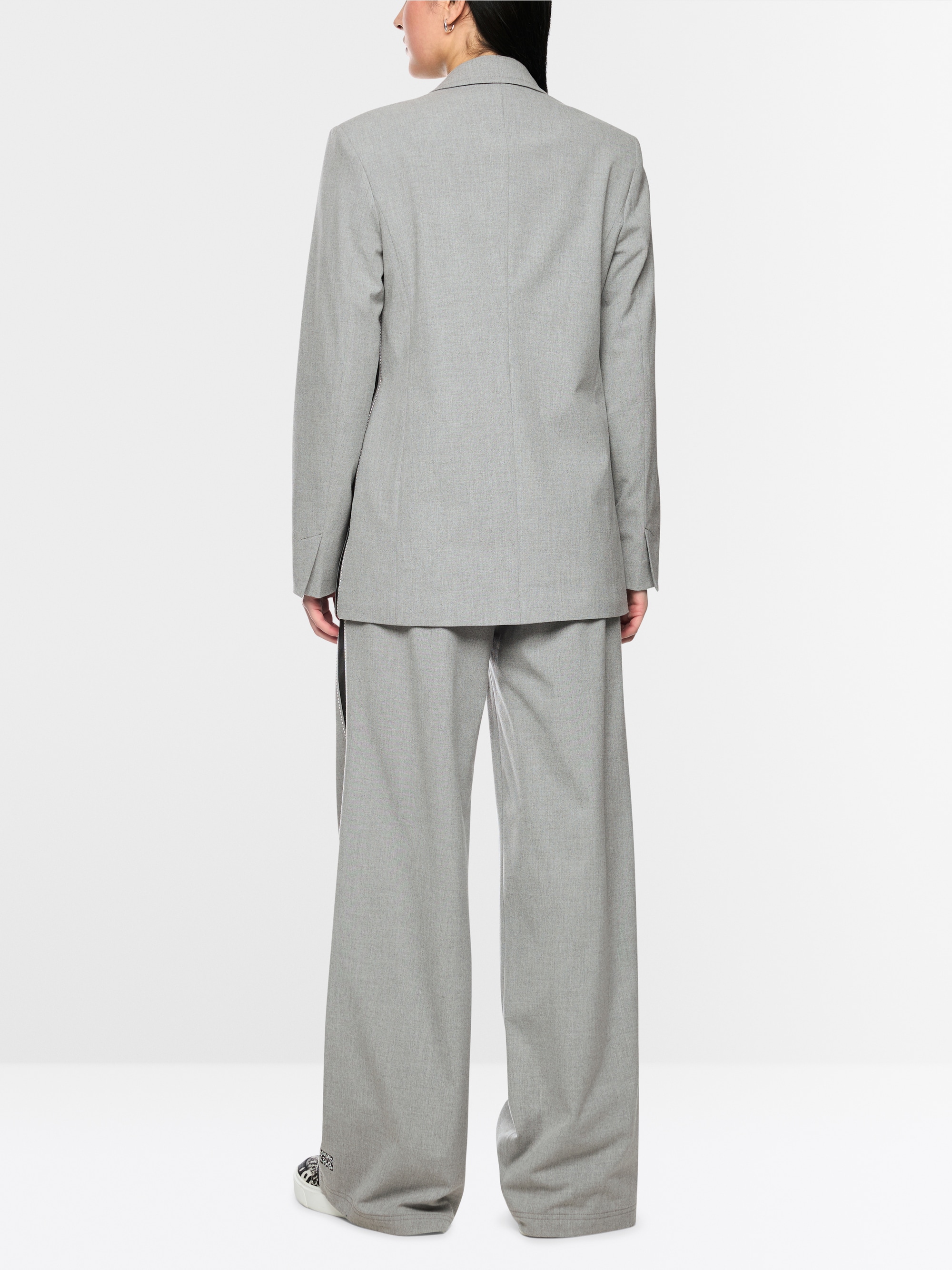 Blazer with patterned lining