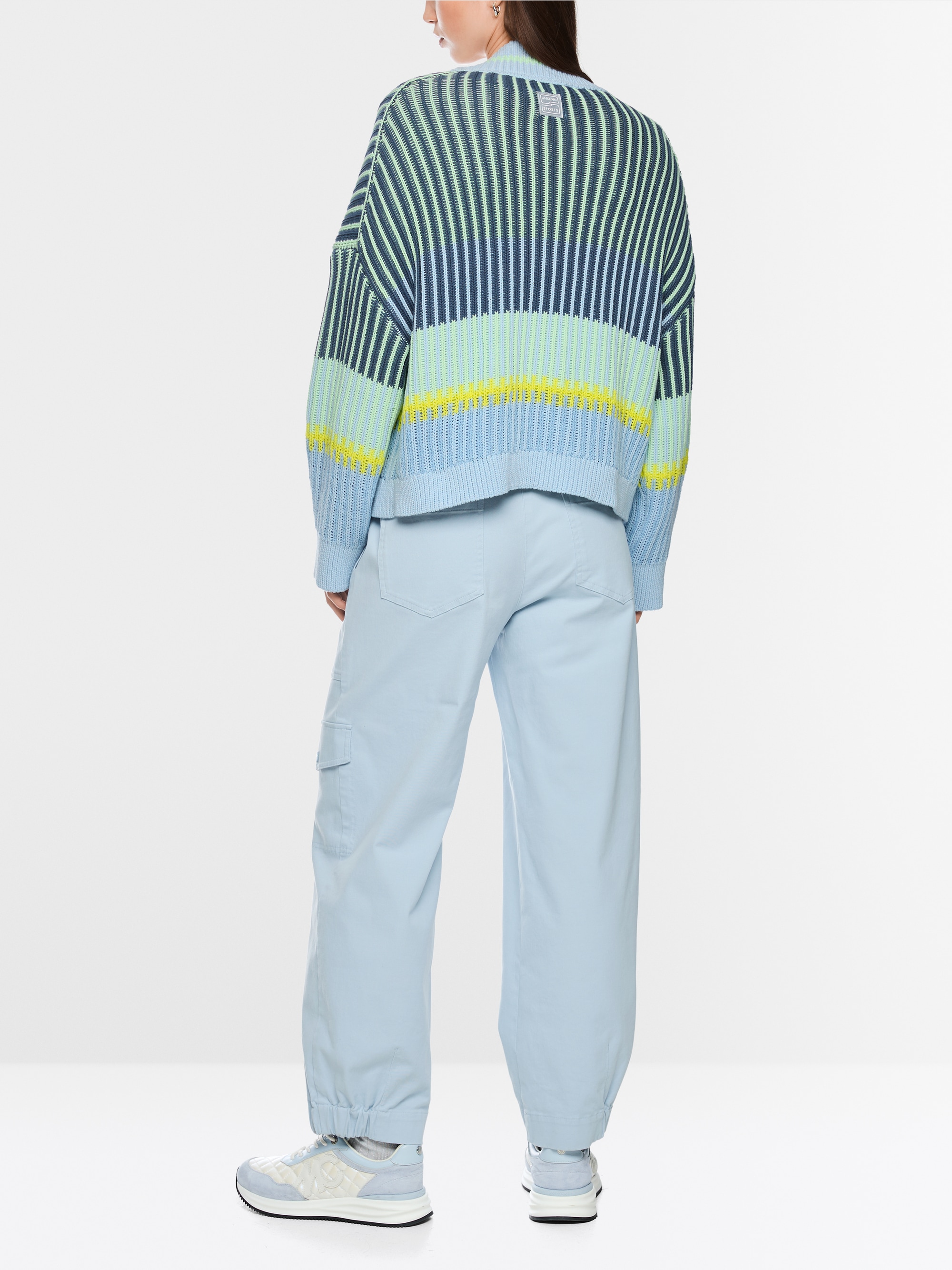 ‘Knitted in Germany’ striped cardigan