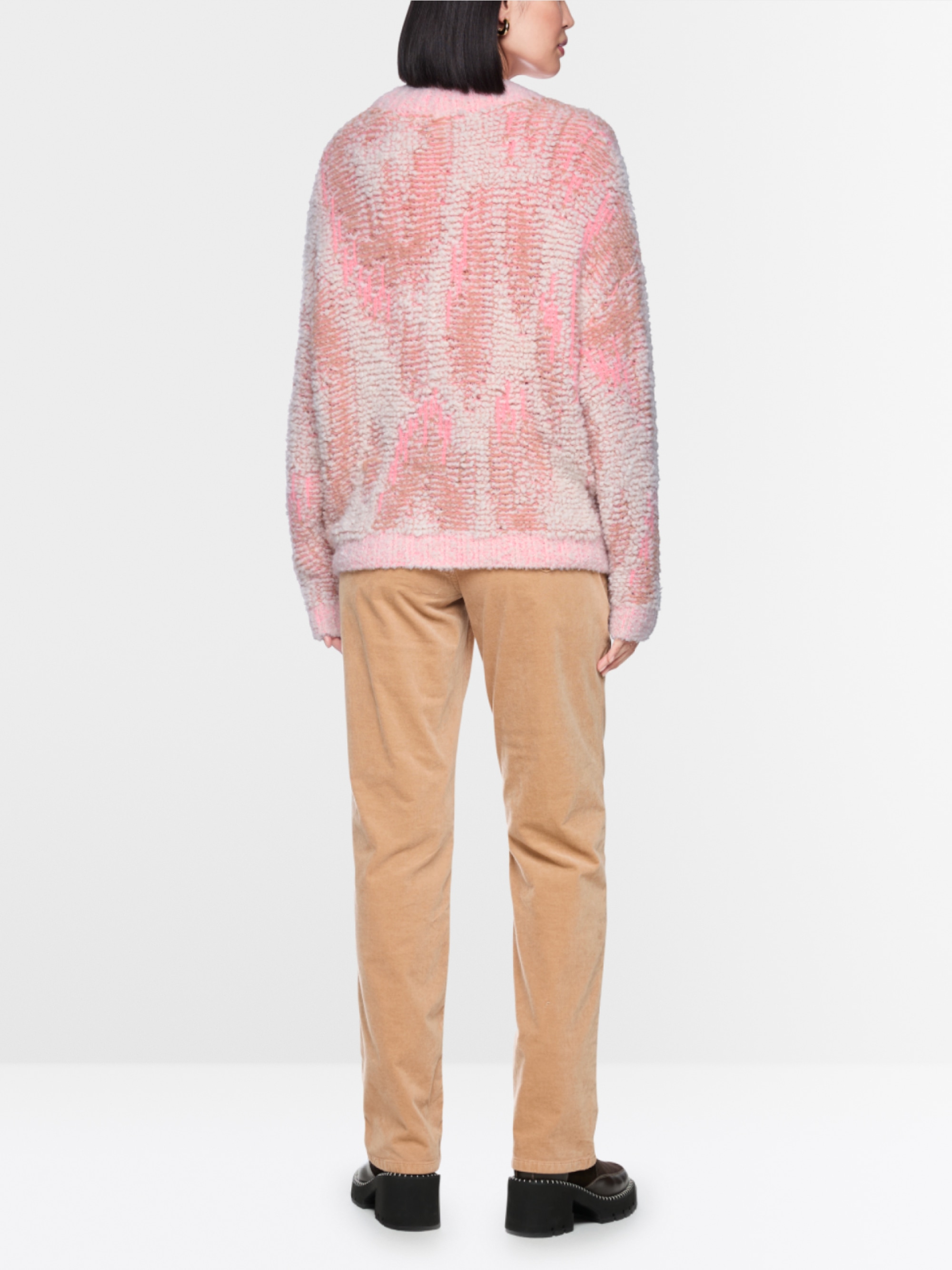 ‘Knitted in Germany’ bouclé cardigan
