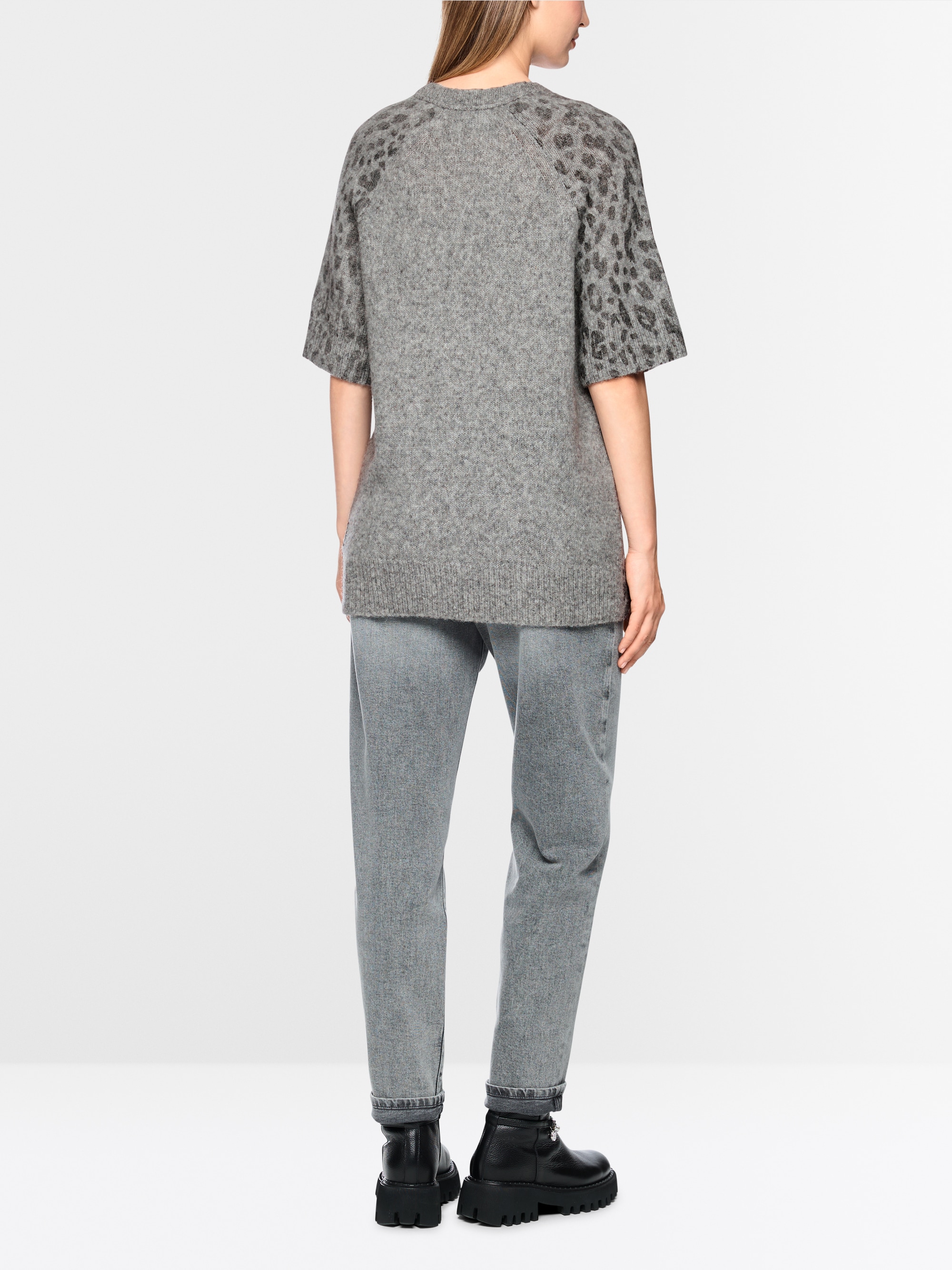 ‘Knitted in Germany’ long jumper