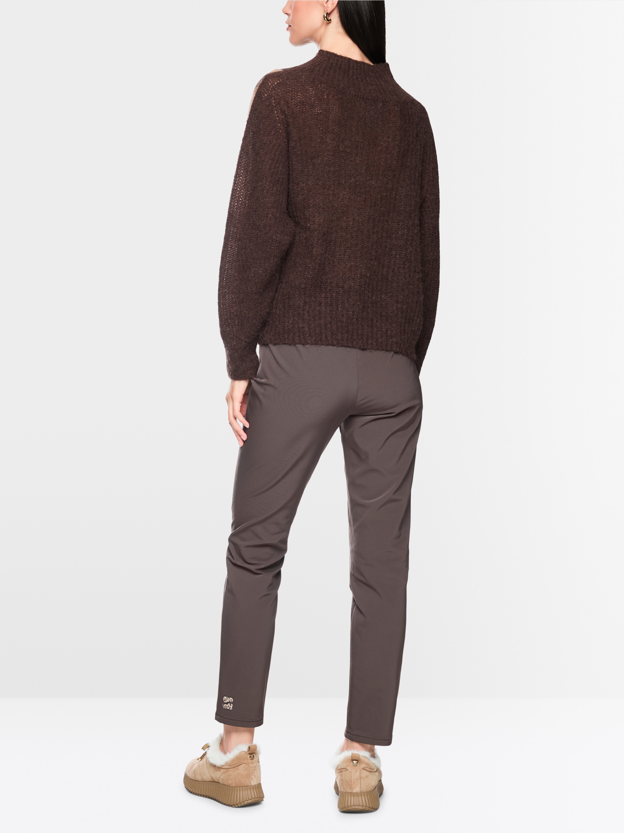 ‘Knitted in Germany’ leo print jumper