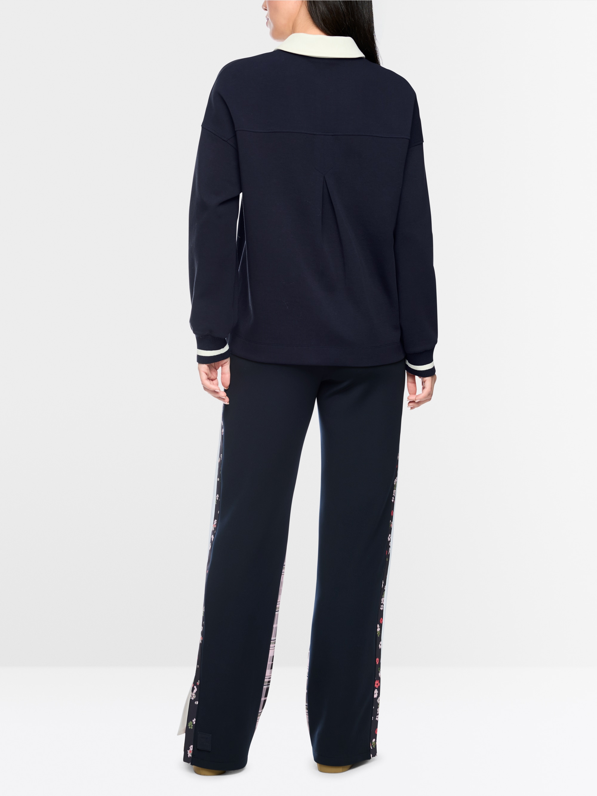Sweat-shirt à col polo