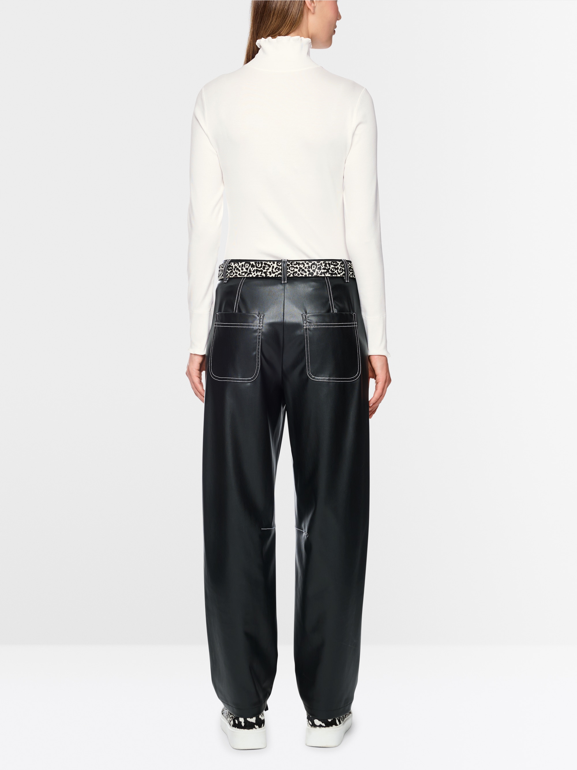 Fitted turtleneck shirt