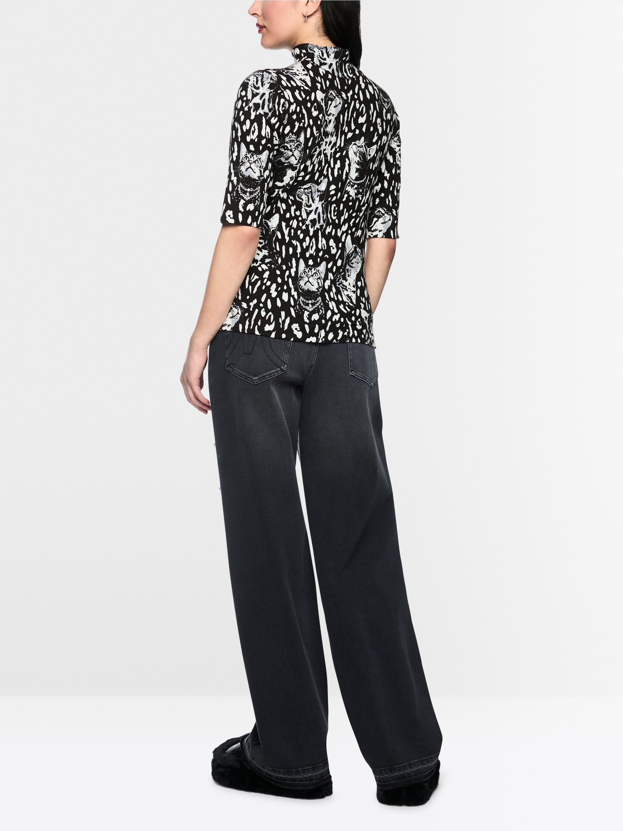 Printed cotton shirt