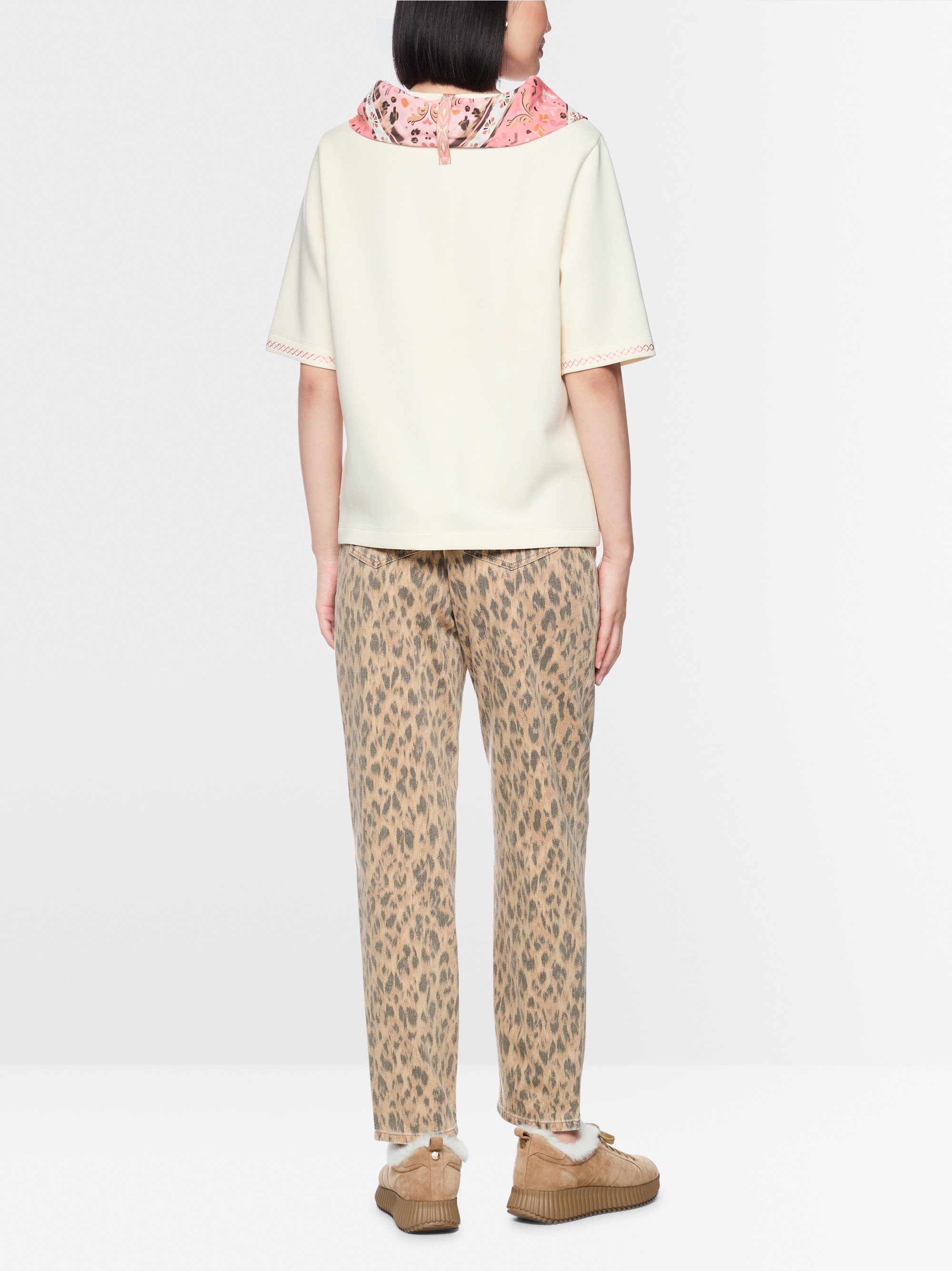 T-shirt with print patch