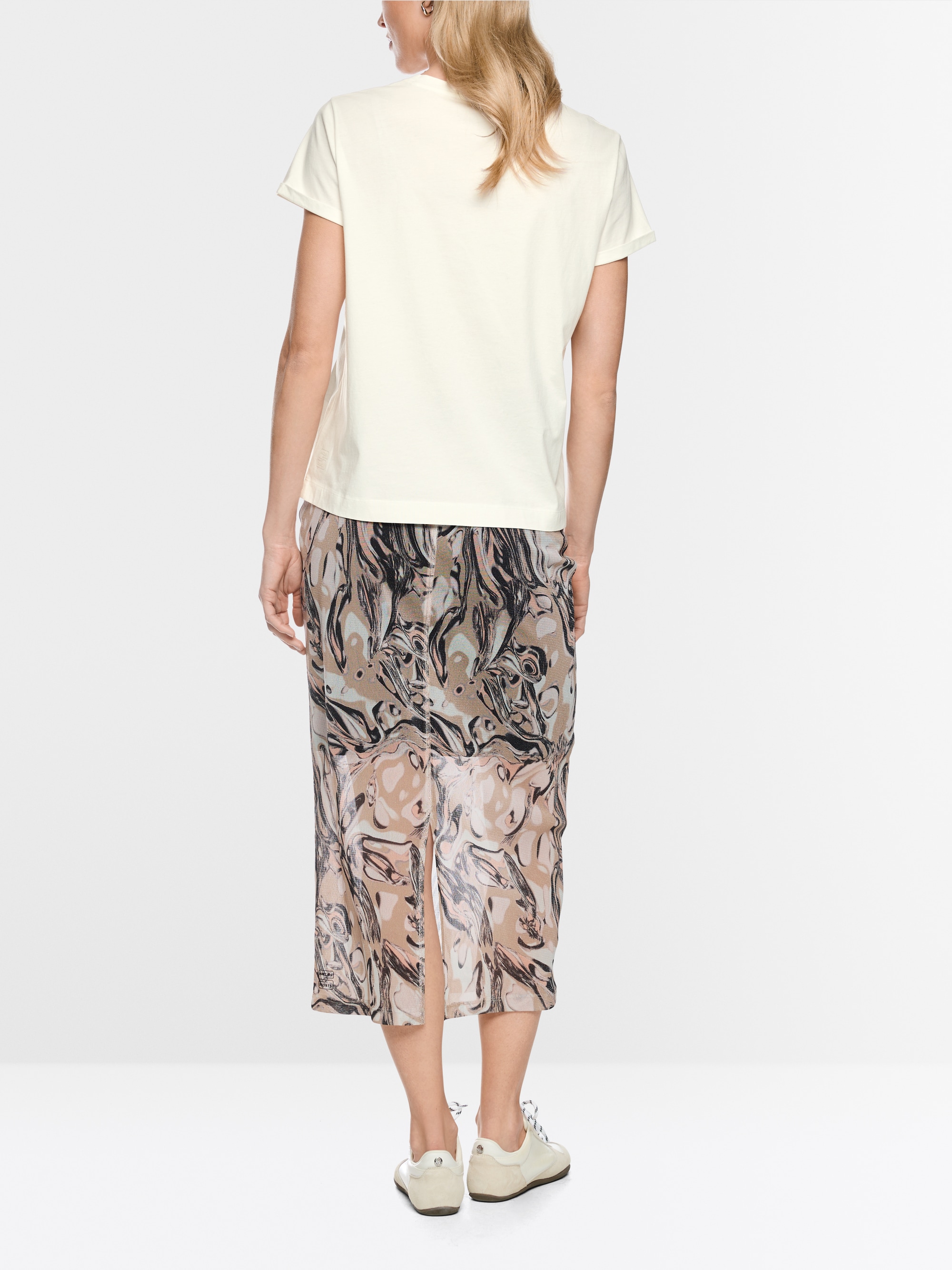 Cotton T-shirt with sequins