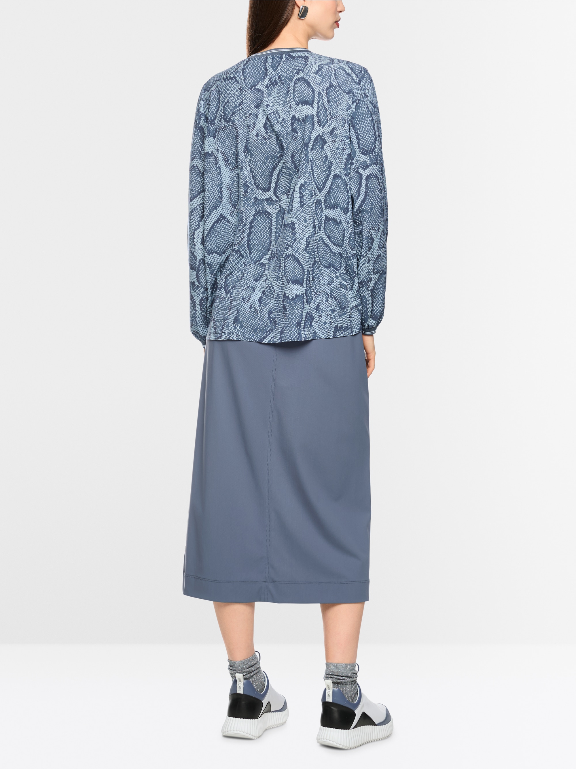 Blouse with animal print