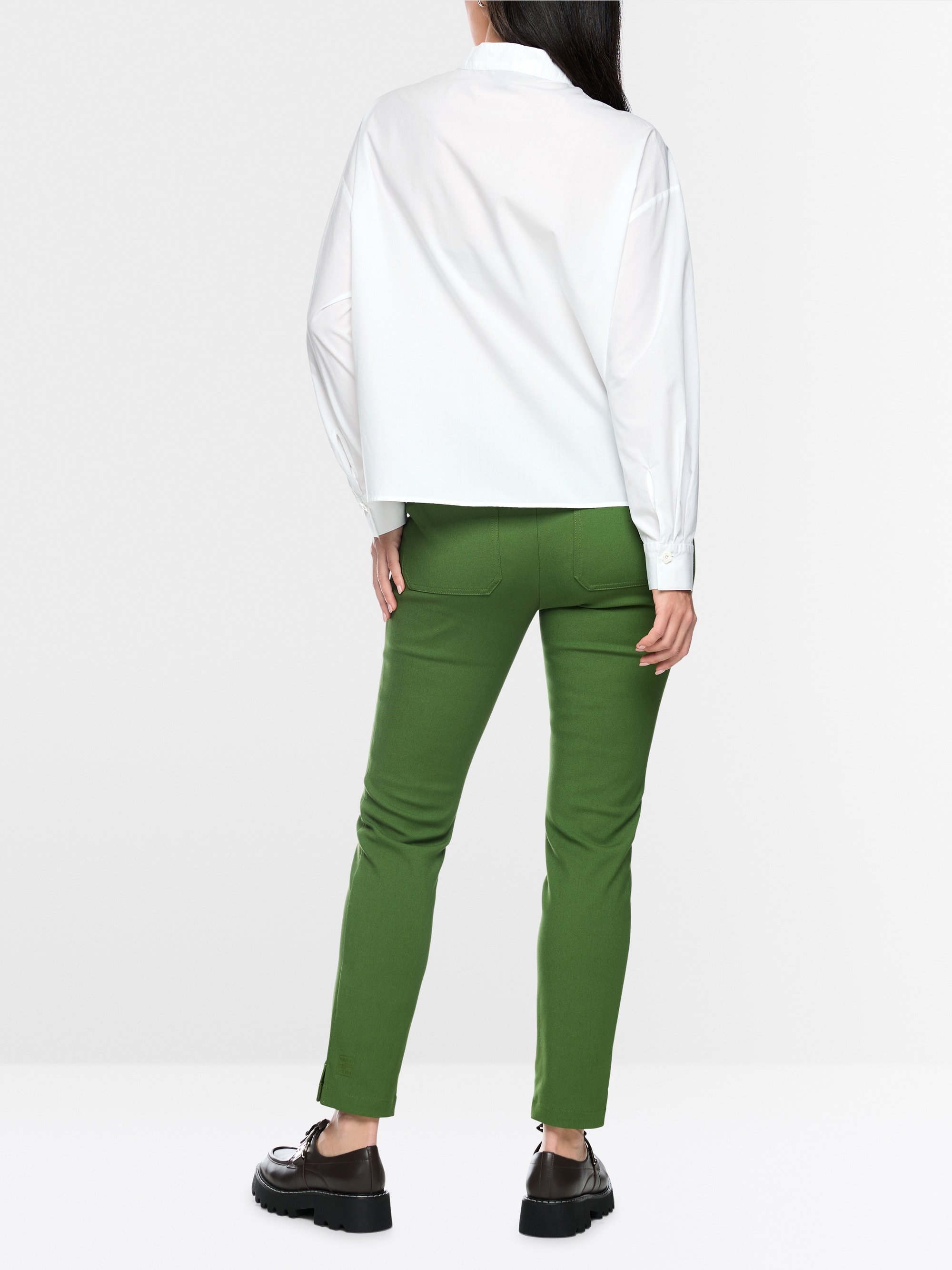 Cotton bow blouse