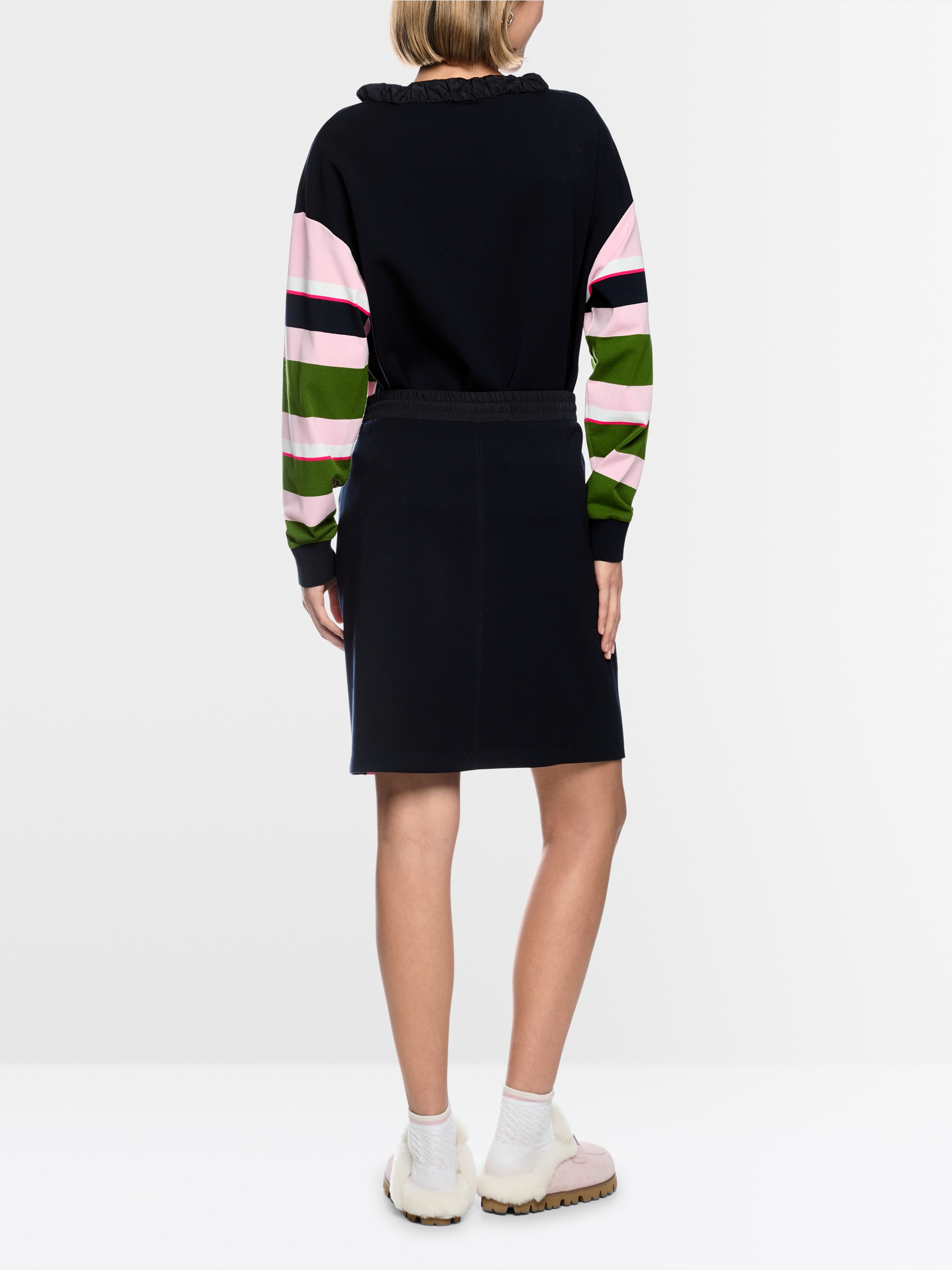 ‘Knitted in Germany’ striped skirt