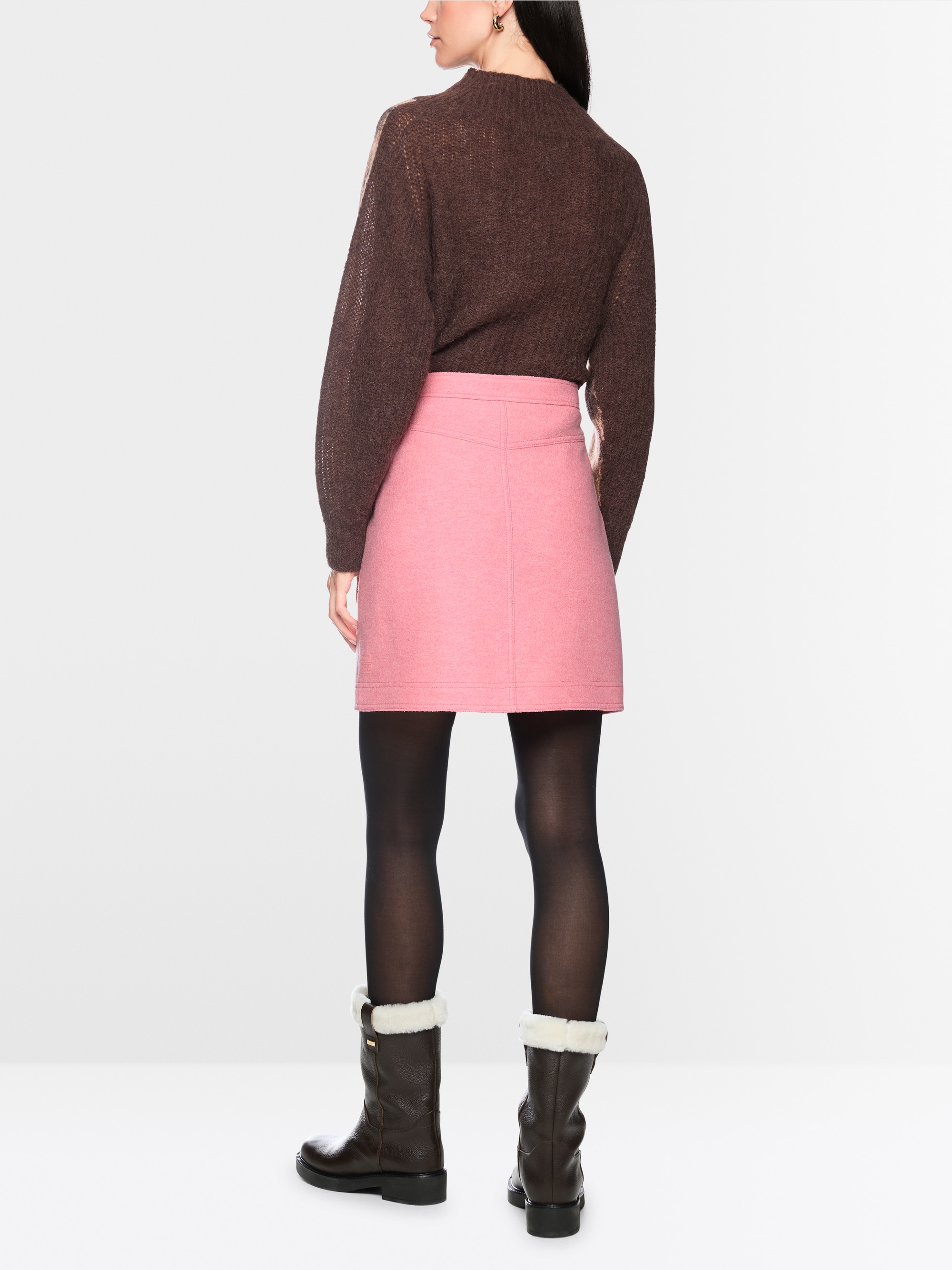 New wool mini skirt