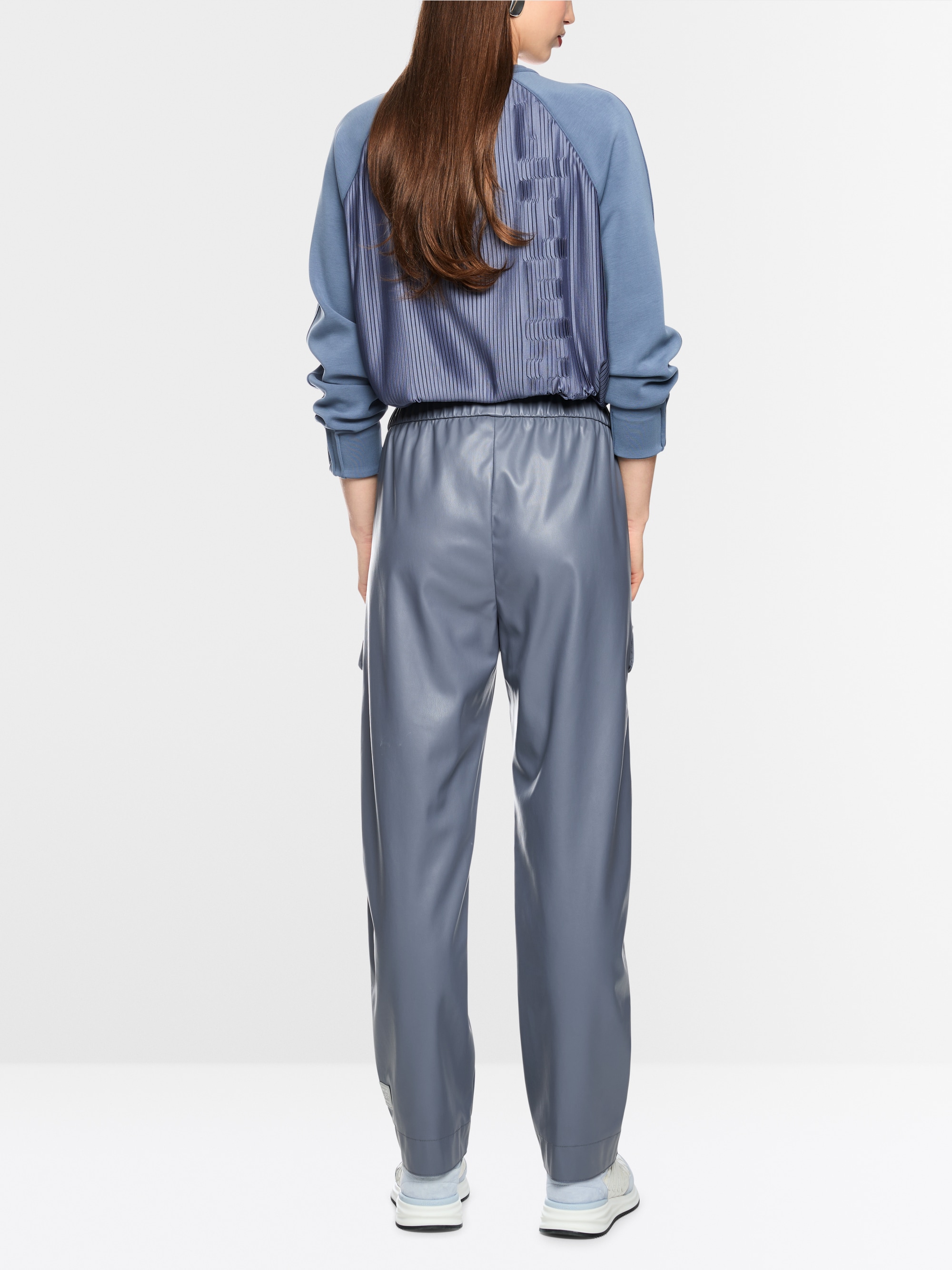 WUXI faux leather trousers