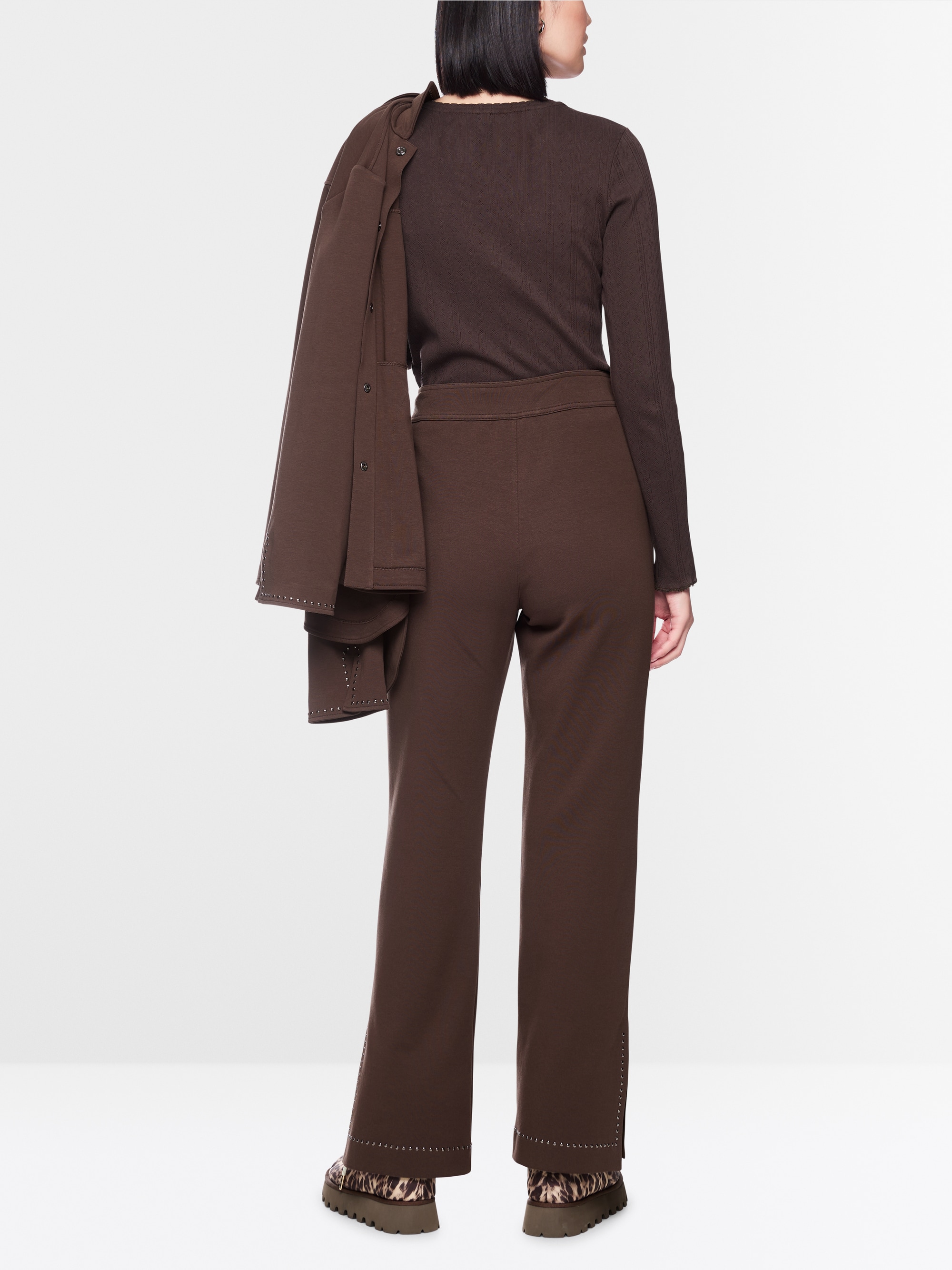 WASHINTON wide fit pull-on trousers
