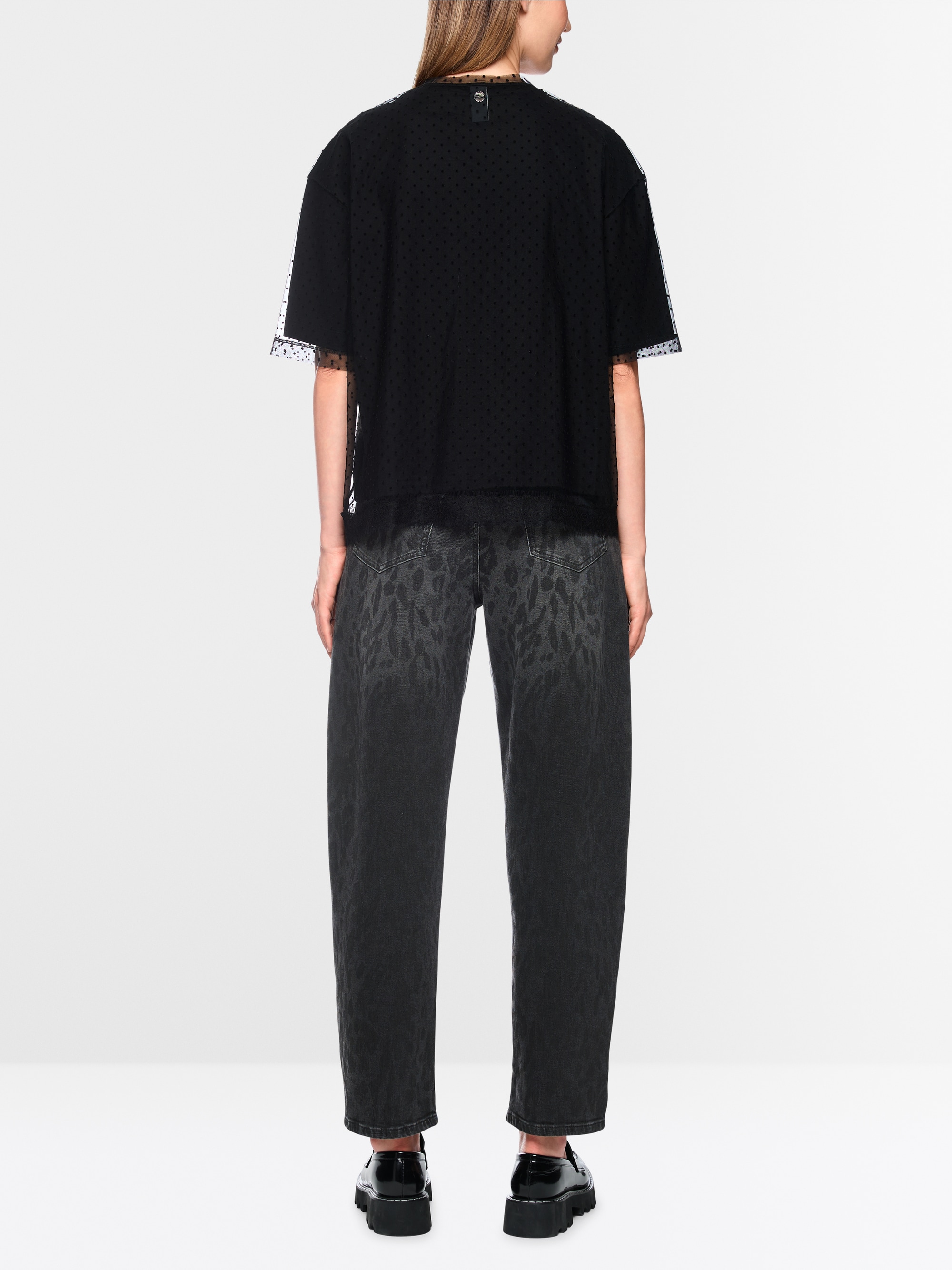 RUMA jeans with leopard print