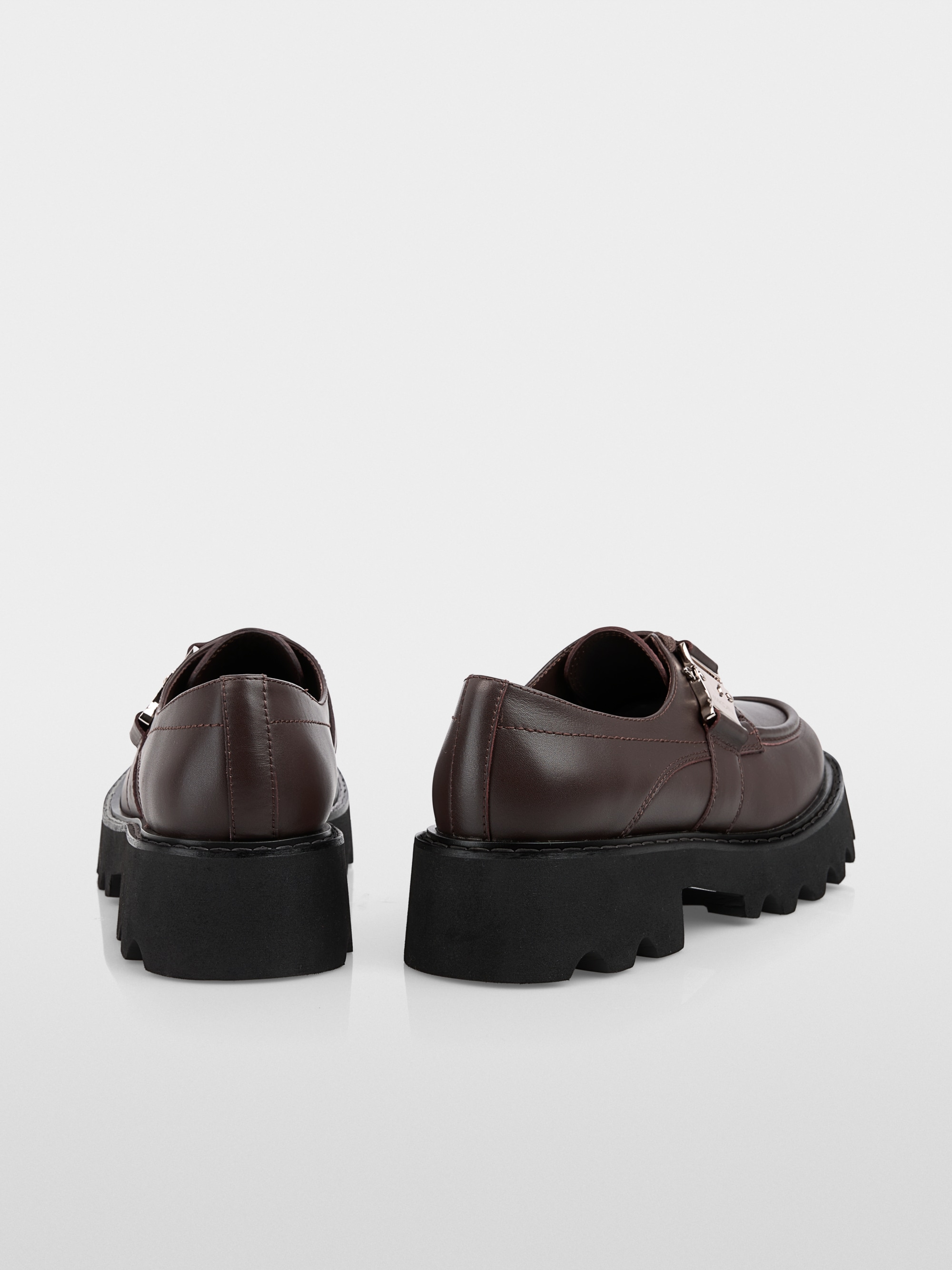 Loafers with buckle straps