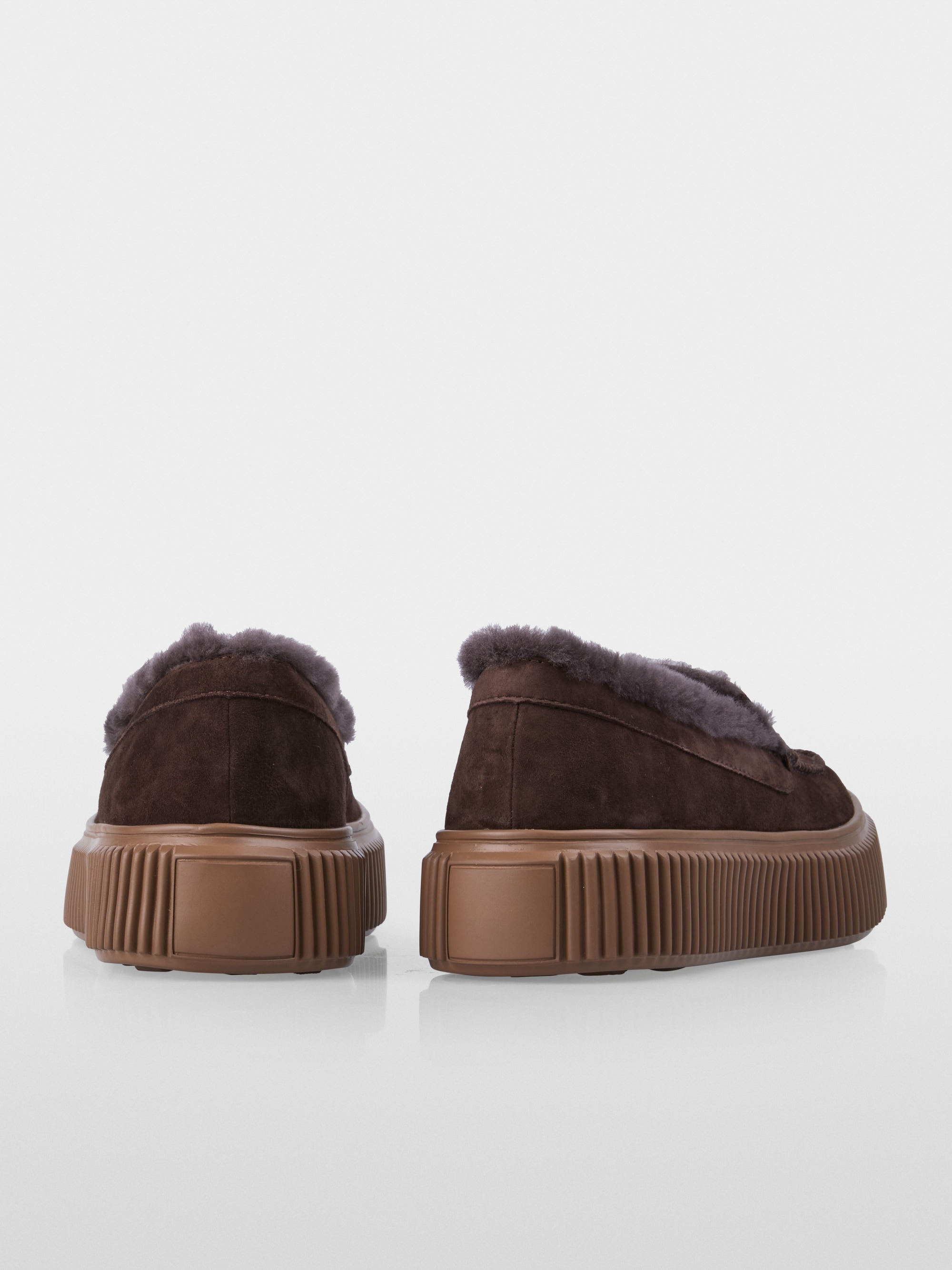 Mocassins en cuir velours d'agneau