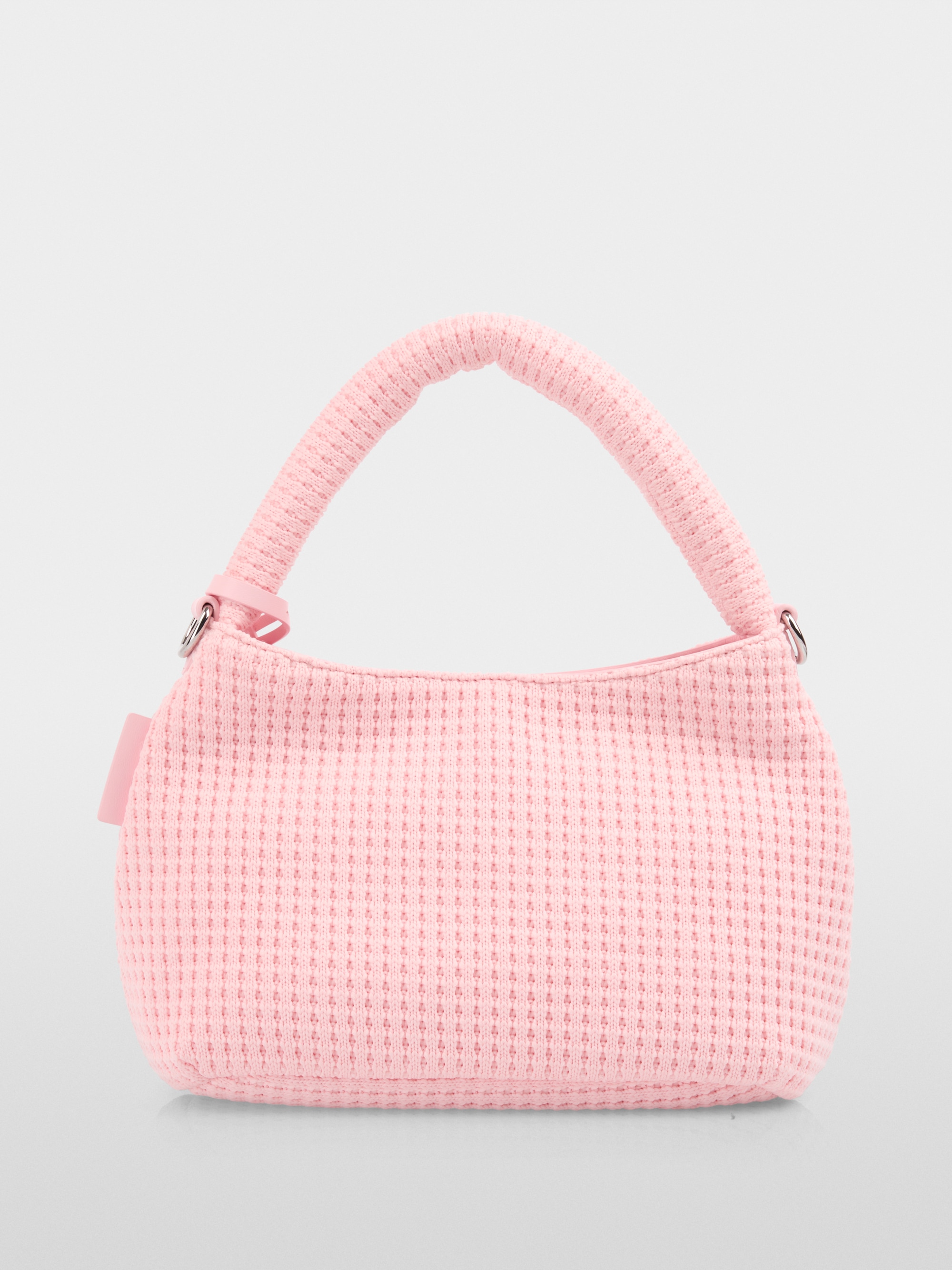 Handbag with knitted surface