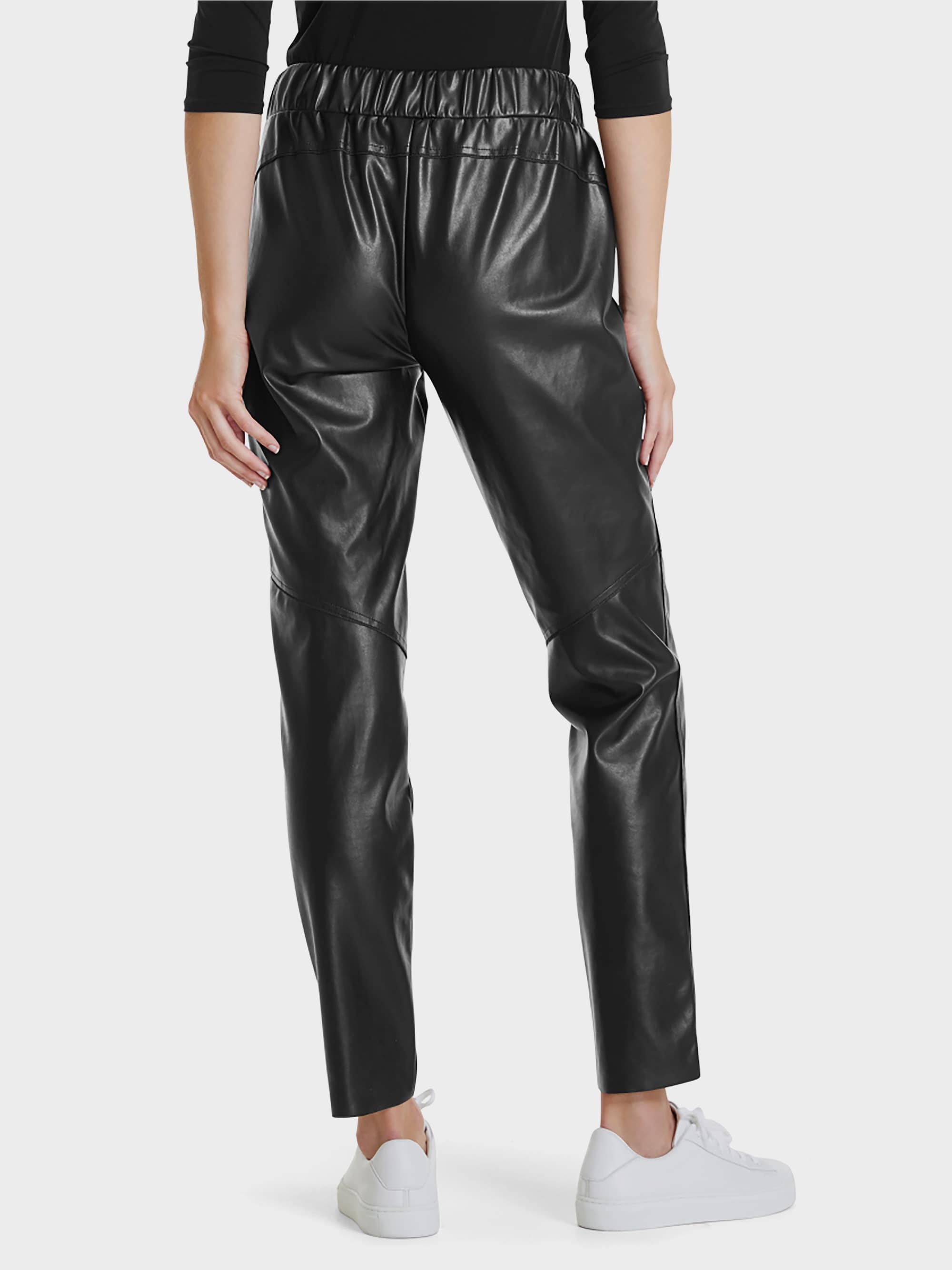 Pants in artificial leather | marc-cain 