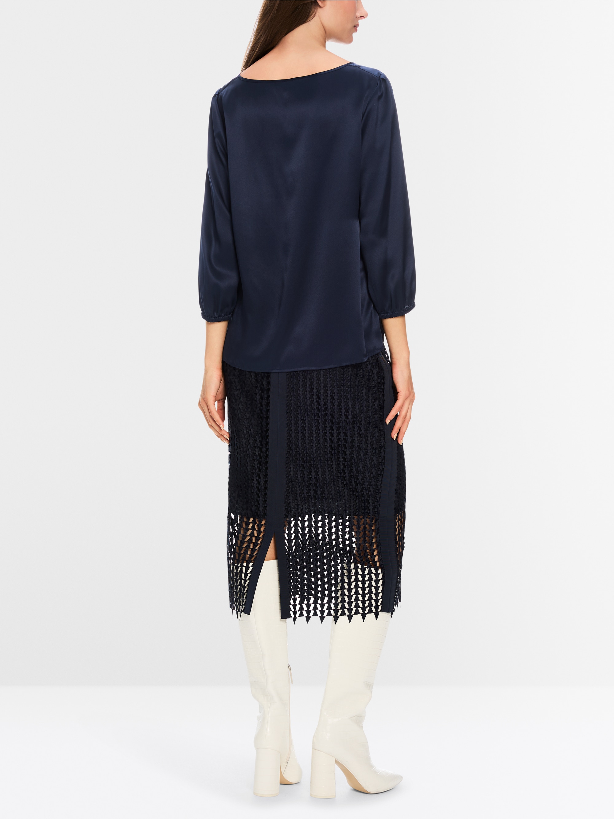 Losse zijden blouse