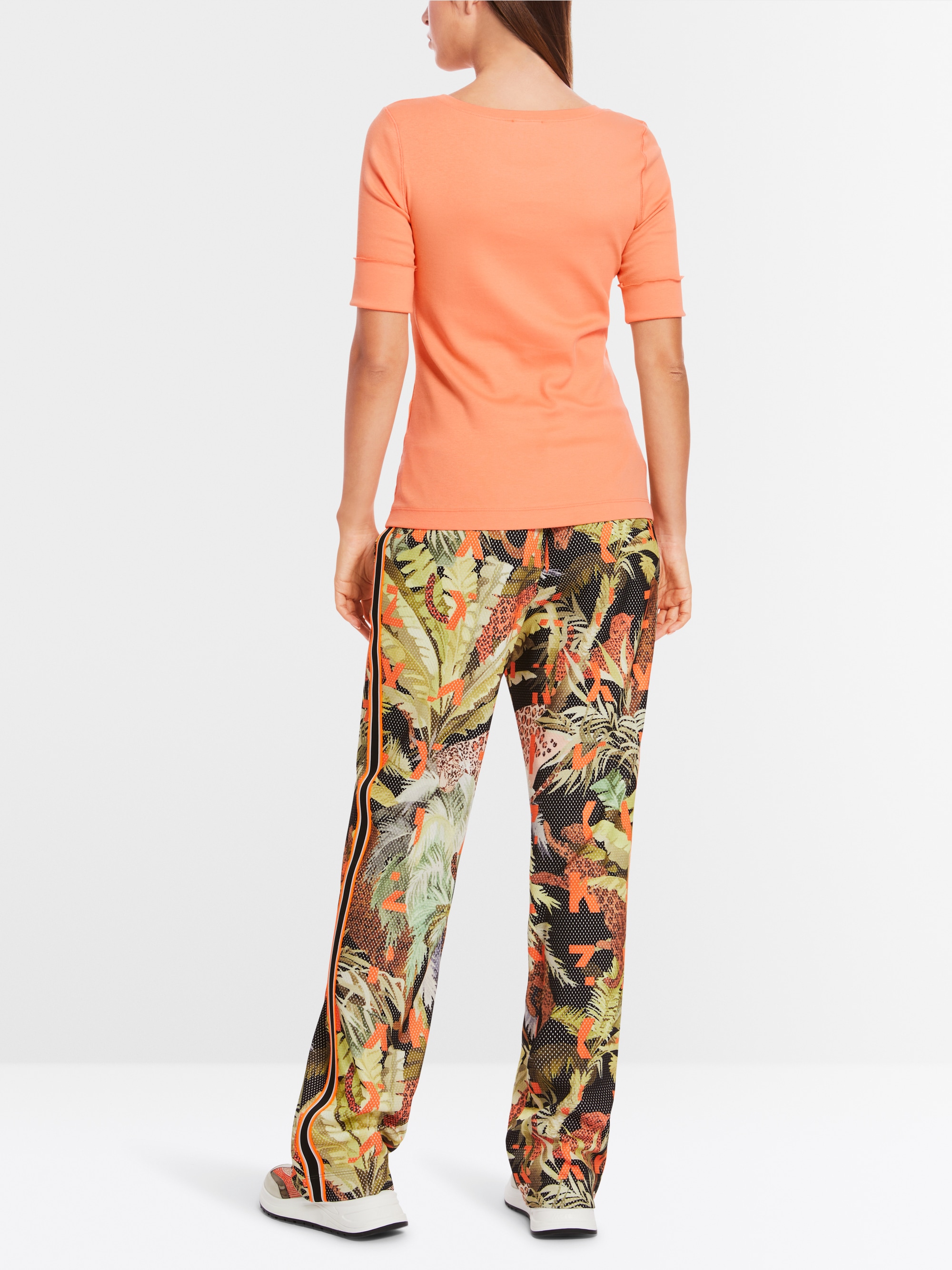 Cotton T-shirt with 3/4 sleeves
