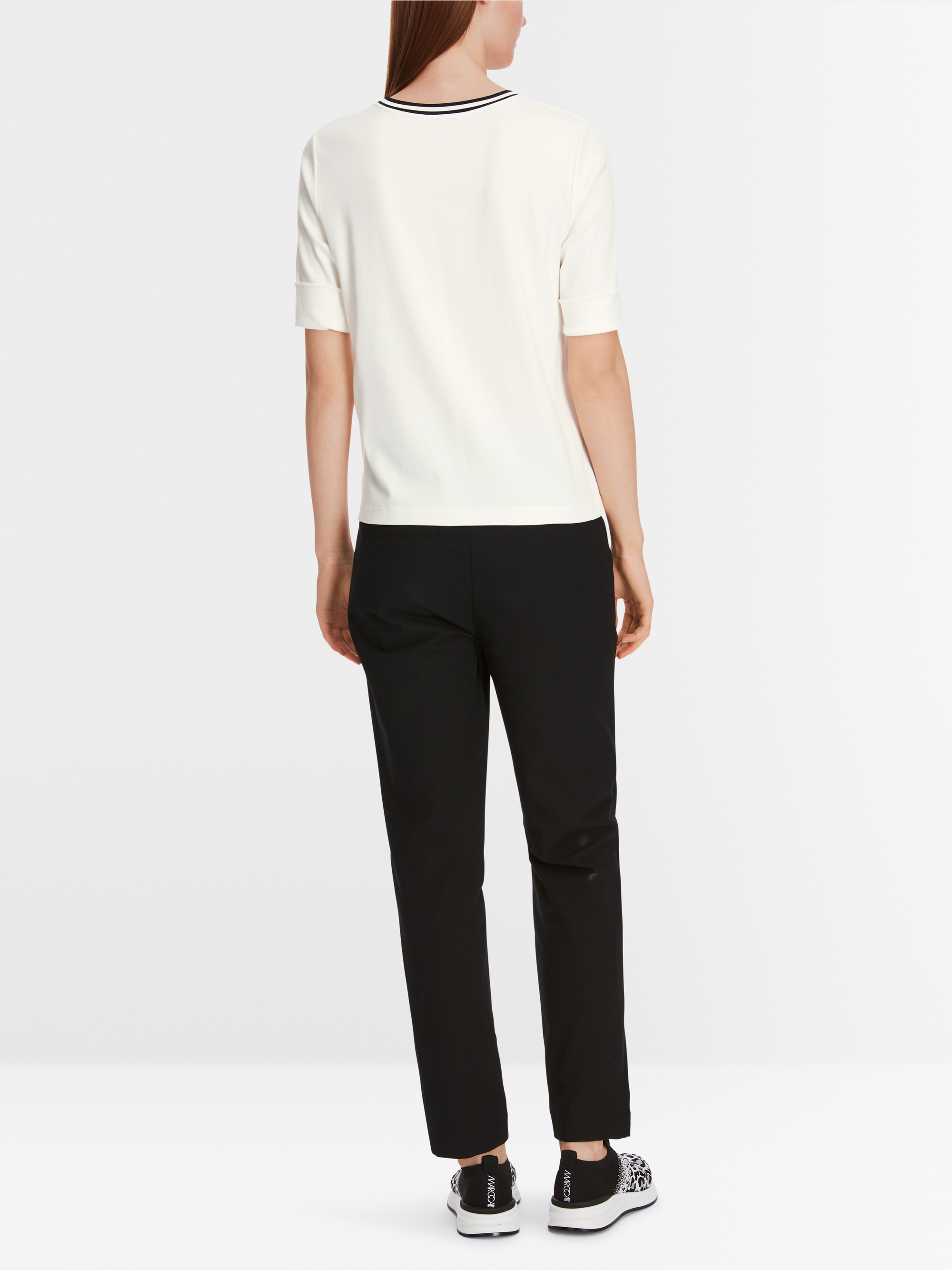 Cotton rib T-shirt