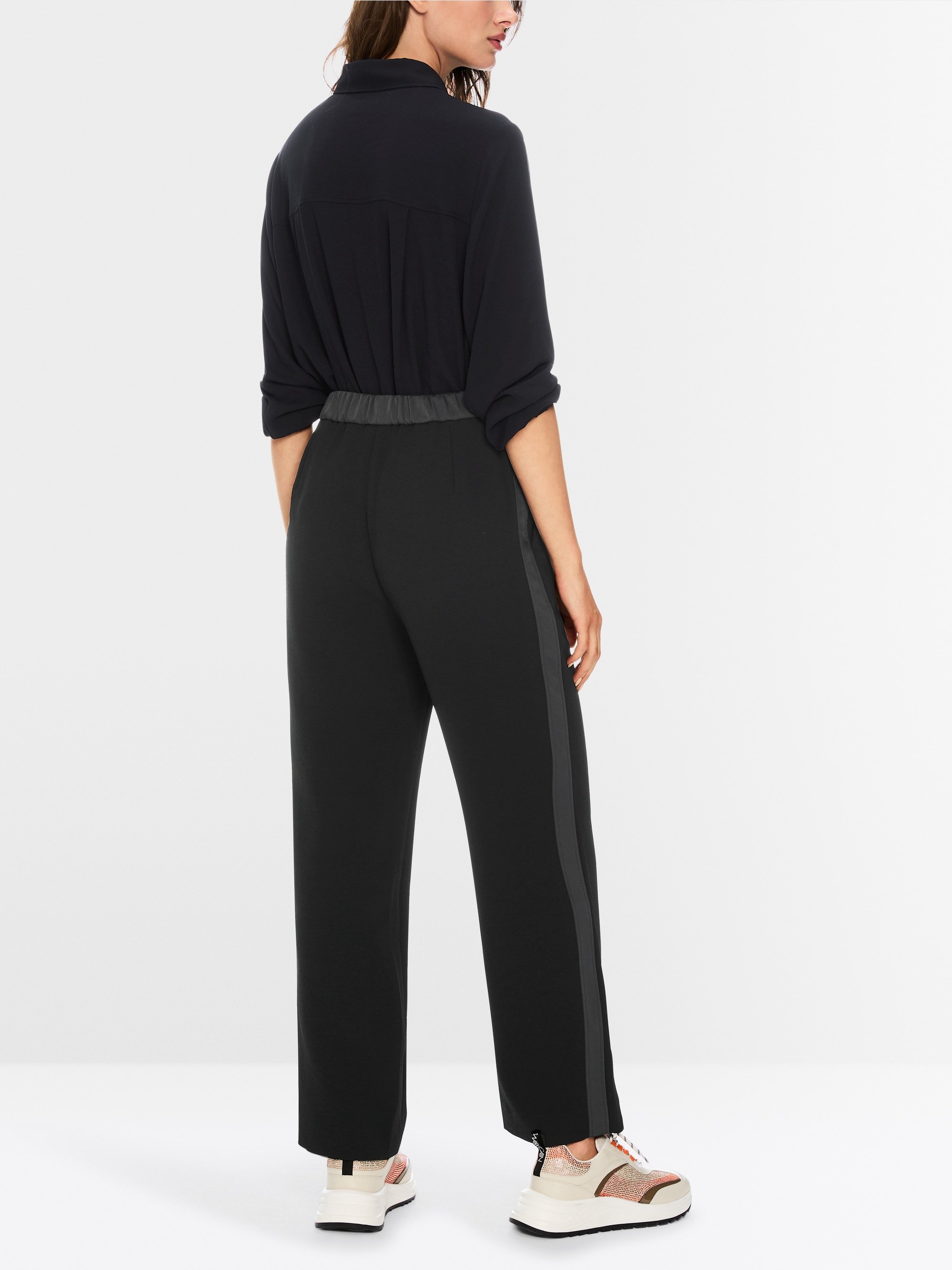 Modèle WUSU - Pantalon à enfiler avec taille haute