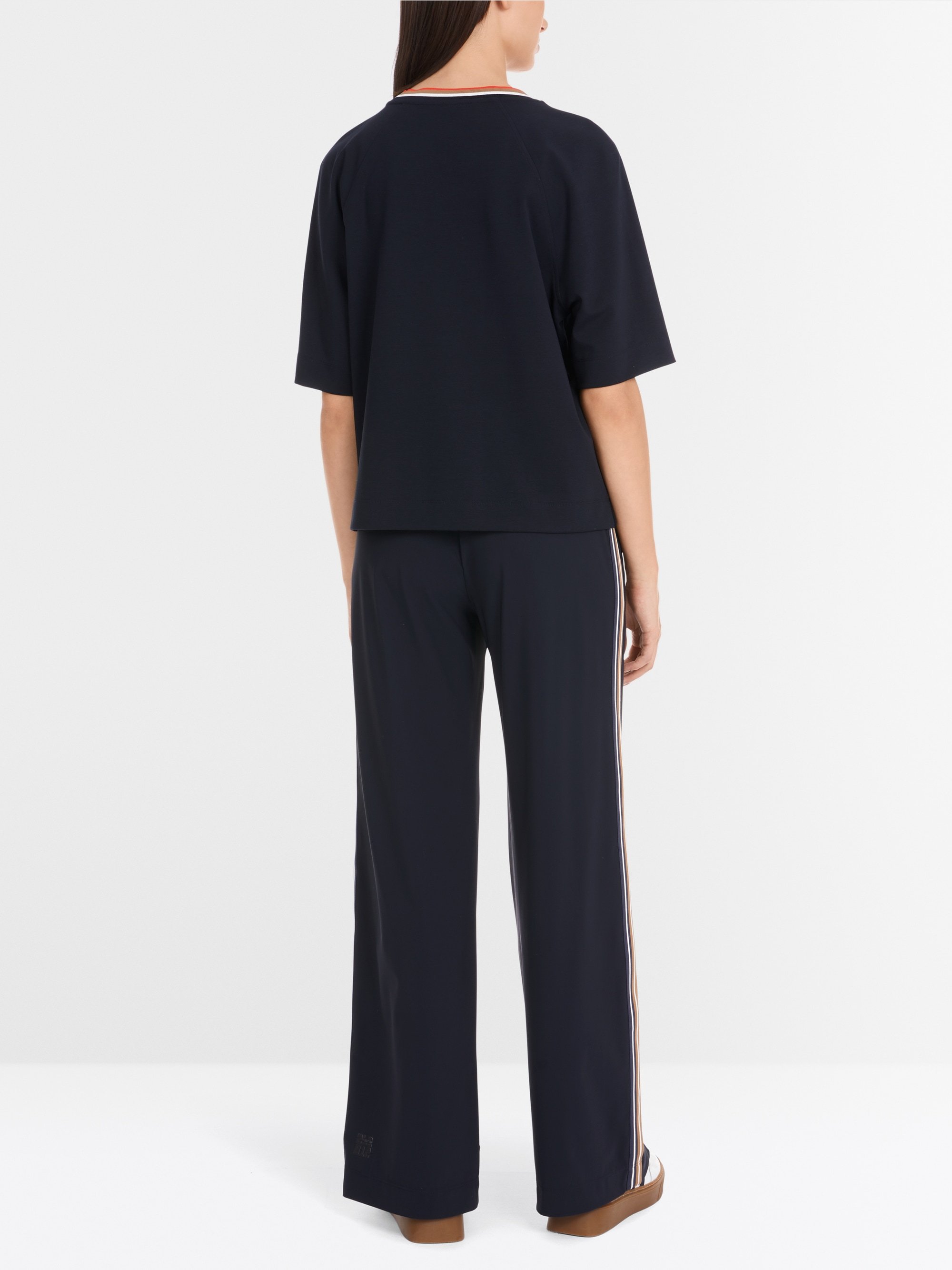Cropped T-Shirt mit Kurzarm