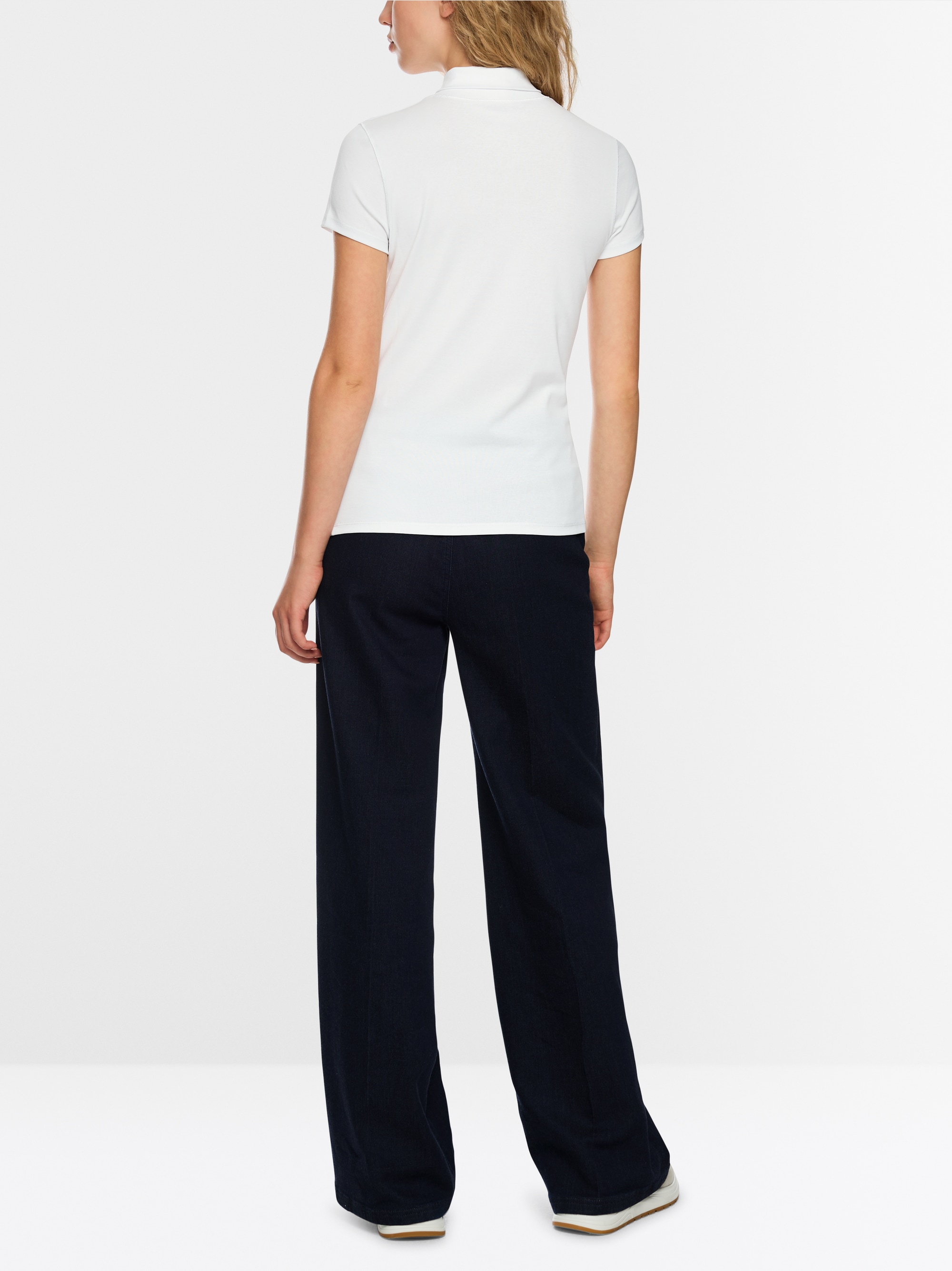 Tee-shirt col roulé fendu
