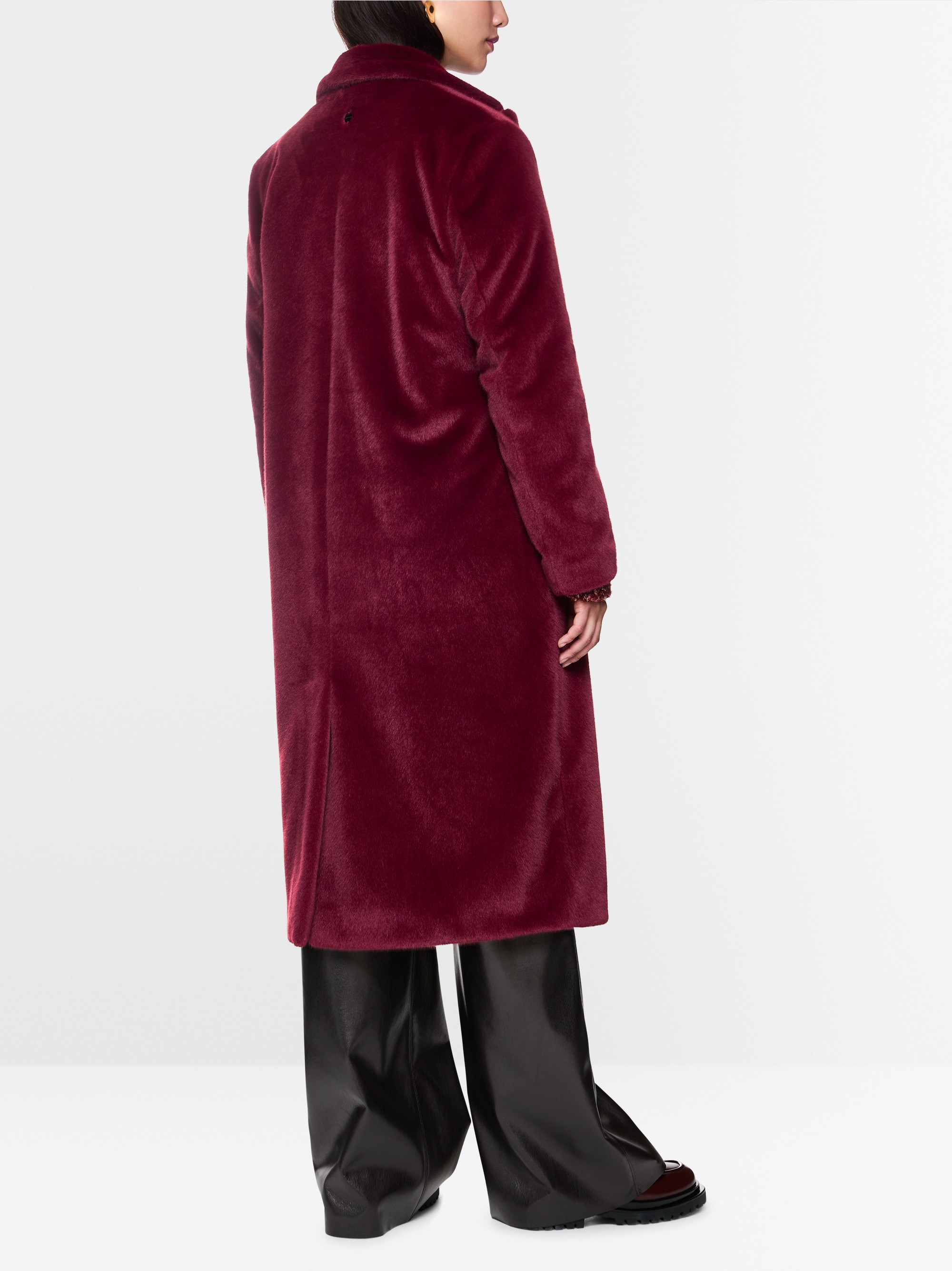 Manteau moelleux à col