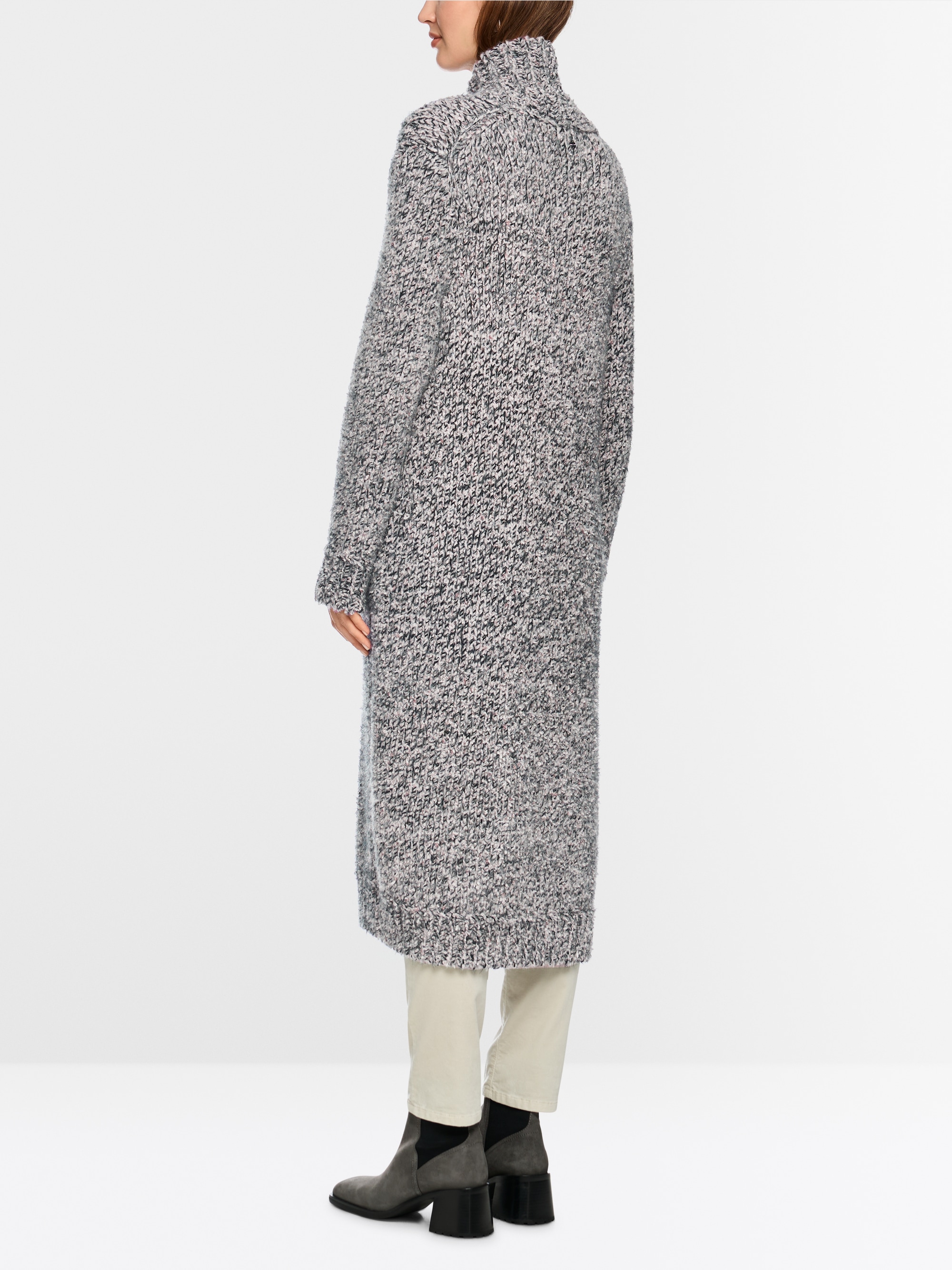 Knitted in Germany wool blend coat