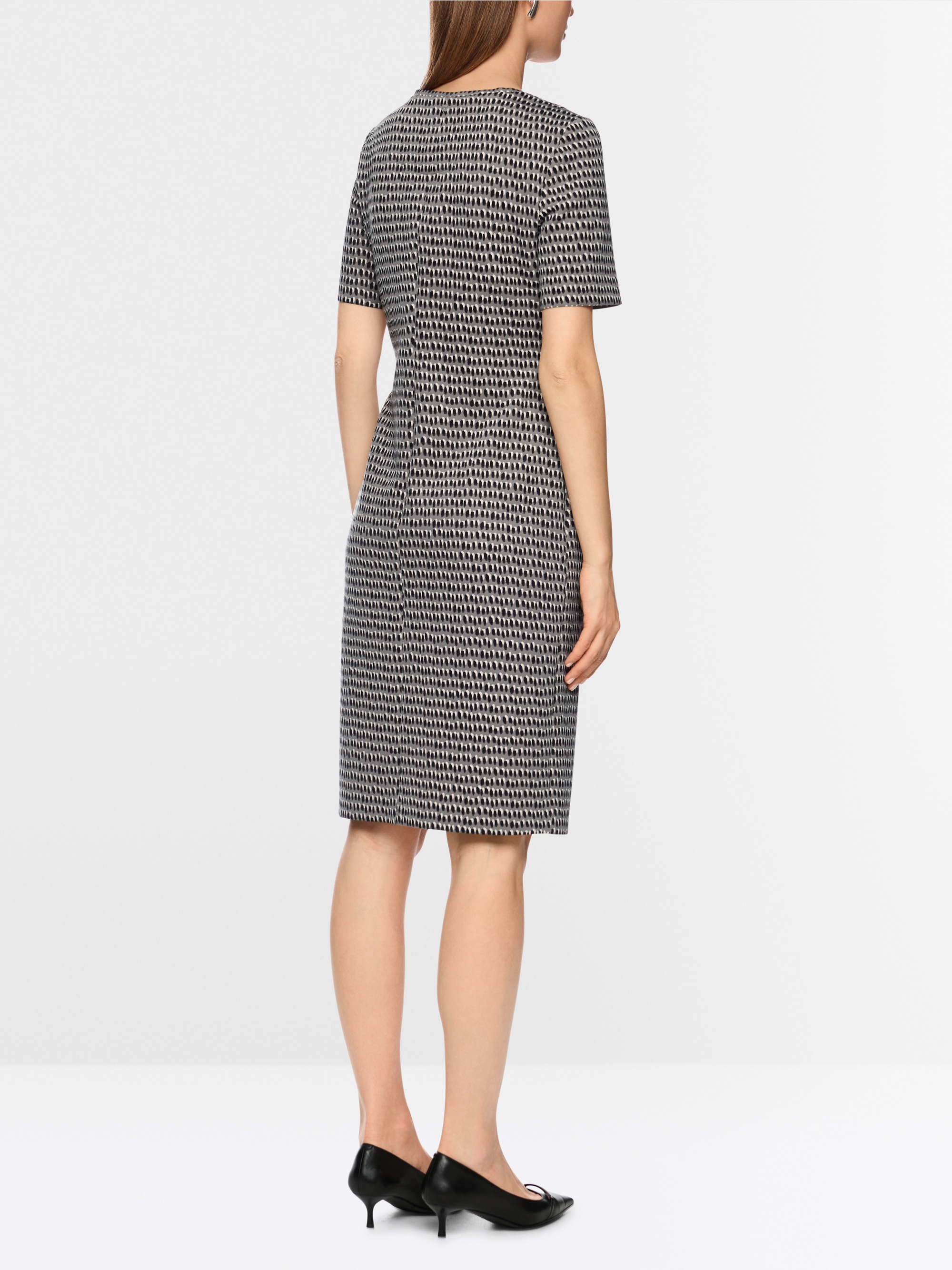 Robe asymétrique en jersey scuba
