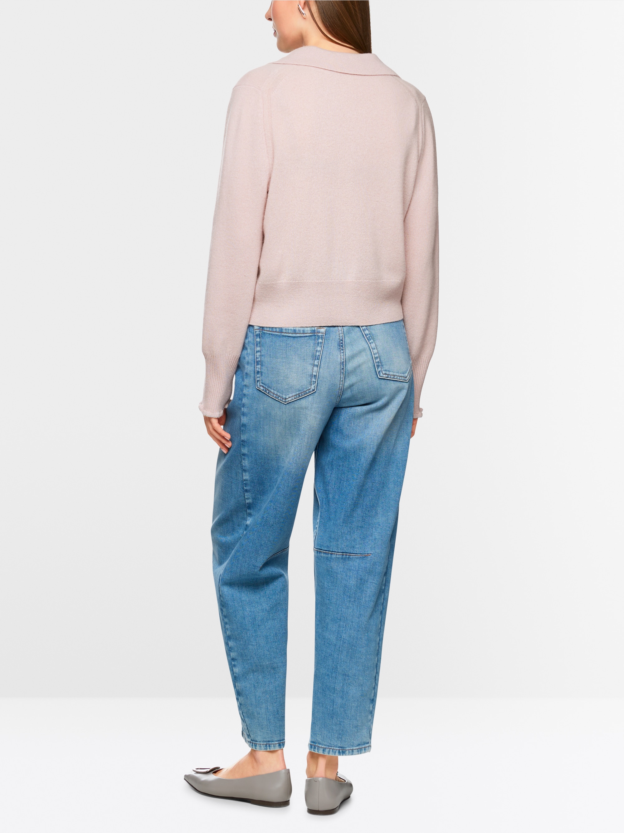 Cardigan court en cachemire