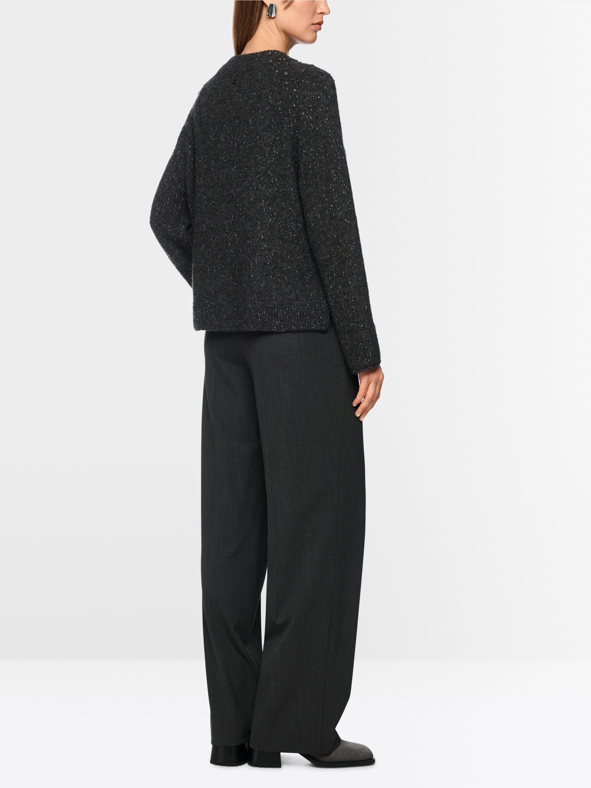 Pull en mélange d'alpaga avec détails pailletés