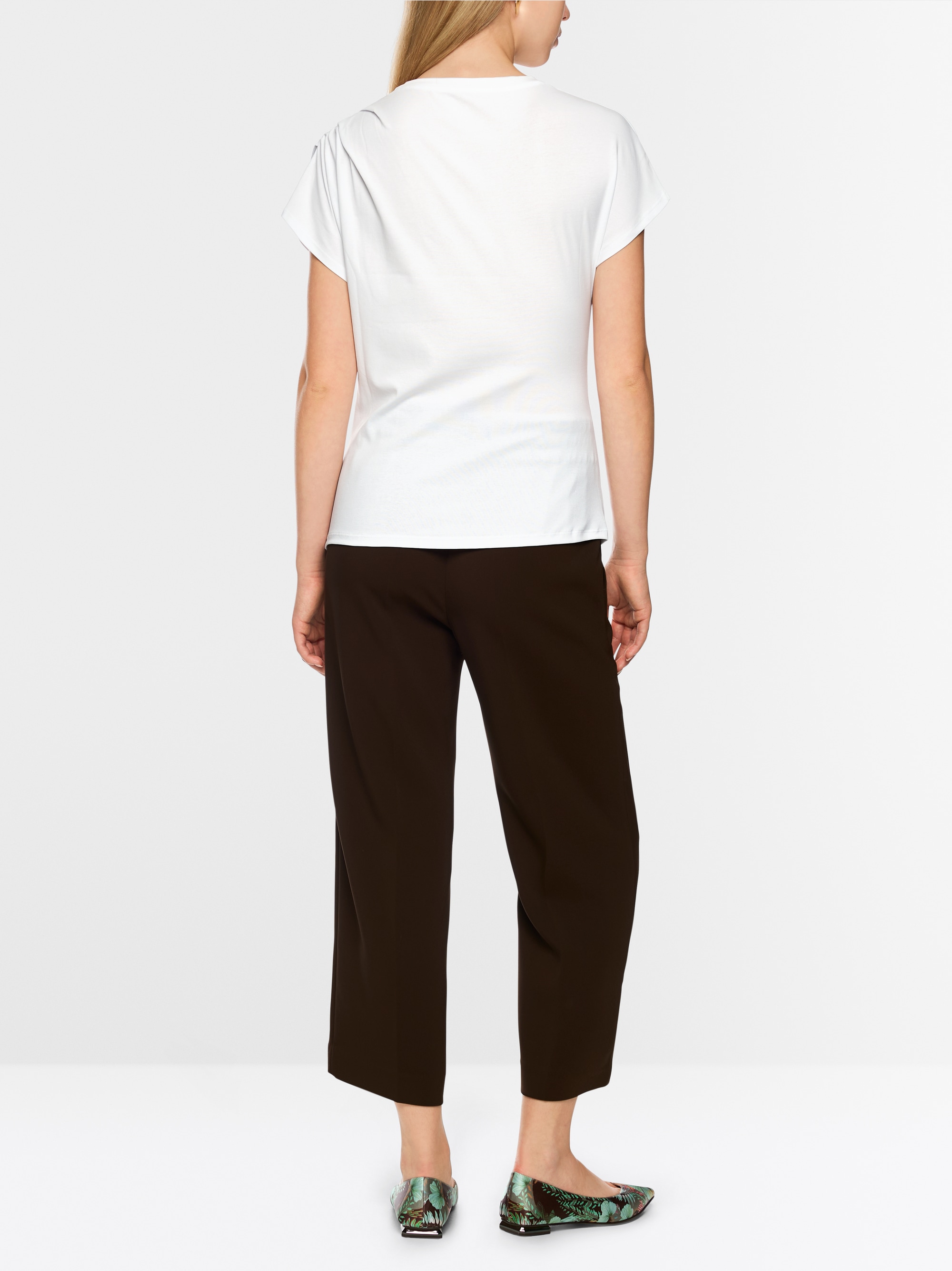 T-Shirt mit Raffung