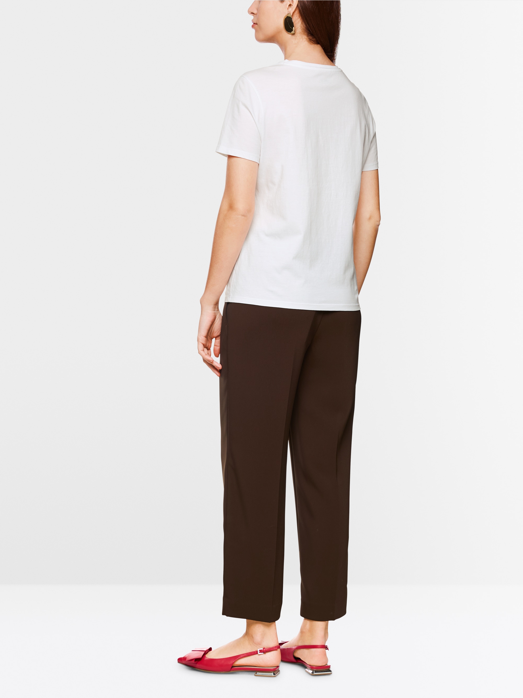 Baumwollshirt mit floralem Print