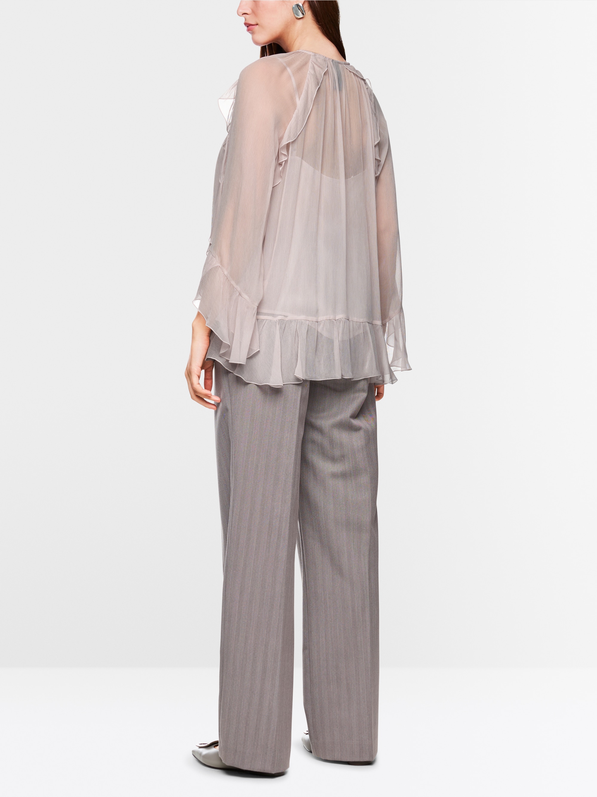 Volant-Bluse im Boho-Stil