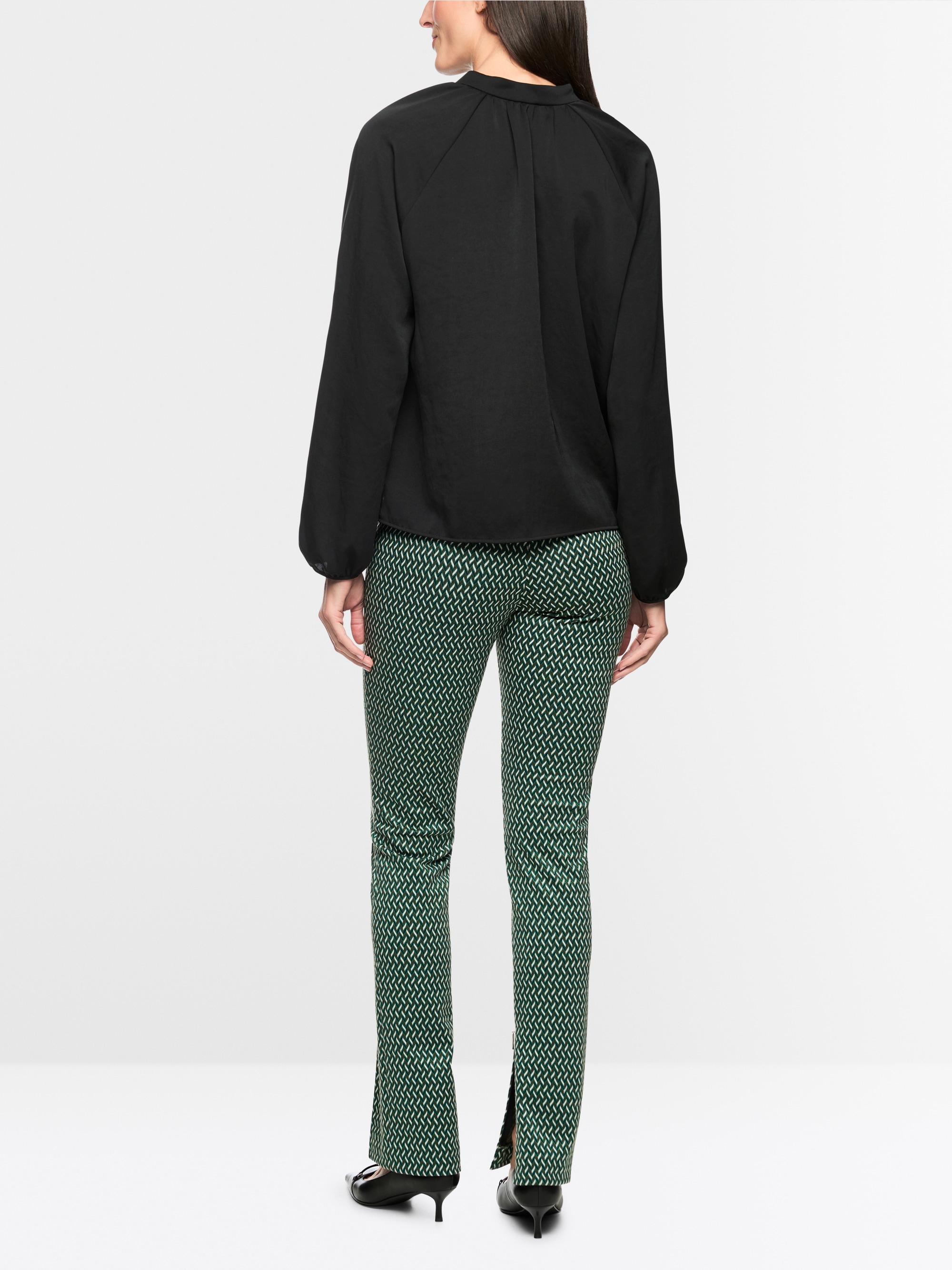 Bluse mit Stehkragen "Rethink Together"