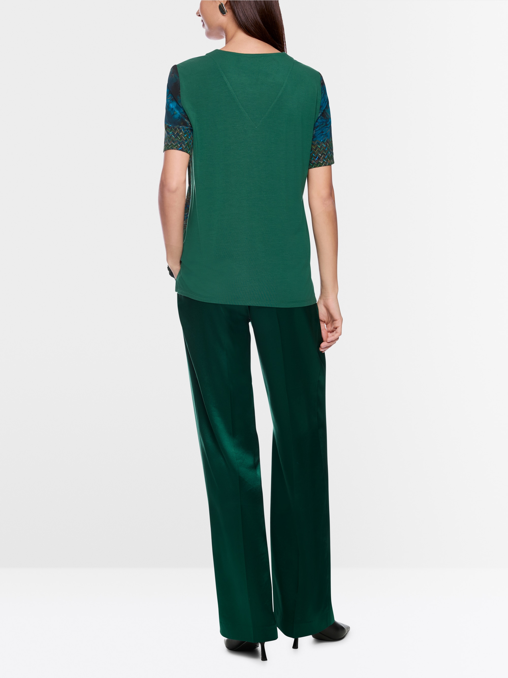 Blouseshirt met printmix