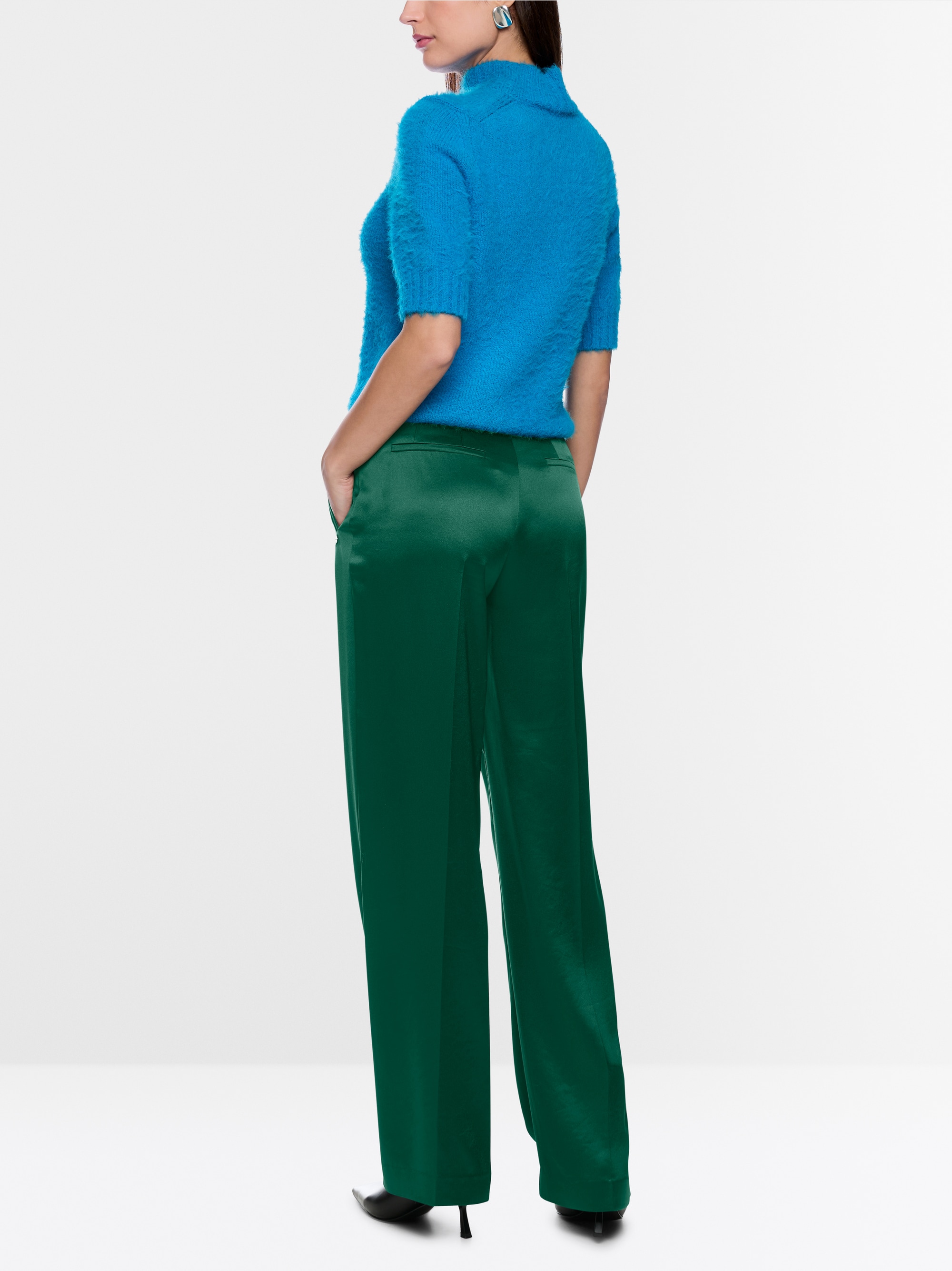 Satin-Hose WASCO mit weitem Bein