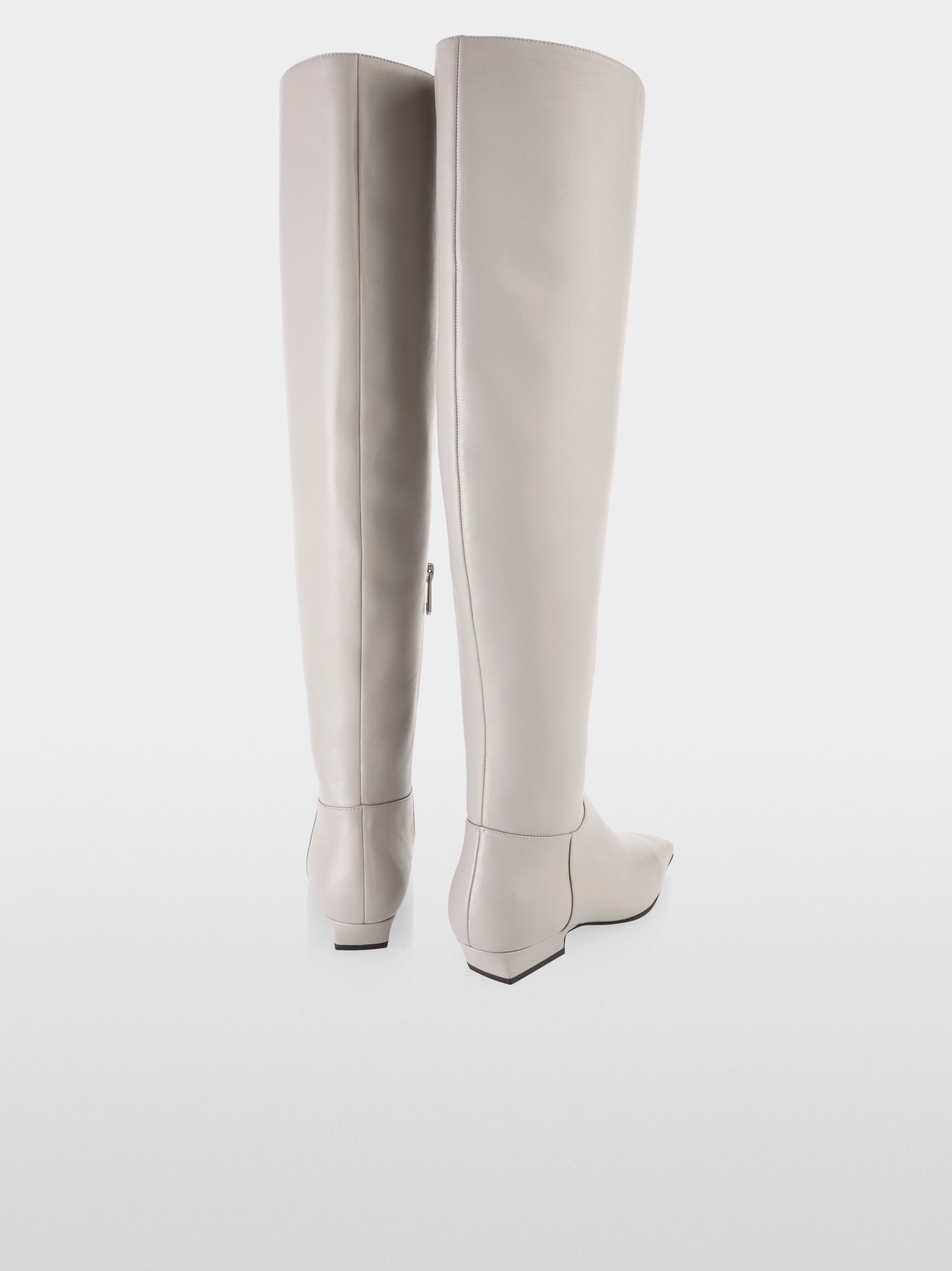 Bottes à tige longue en cuir