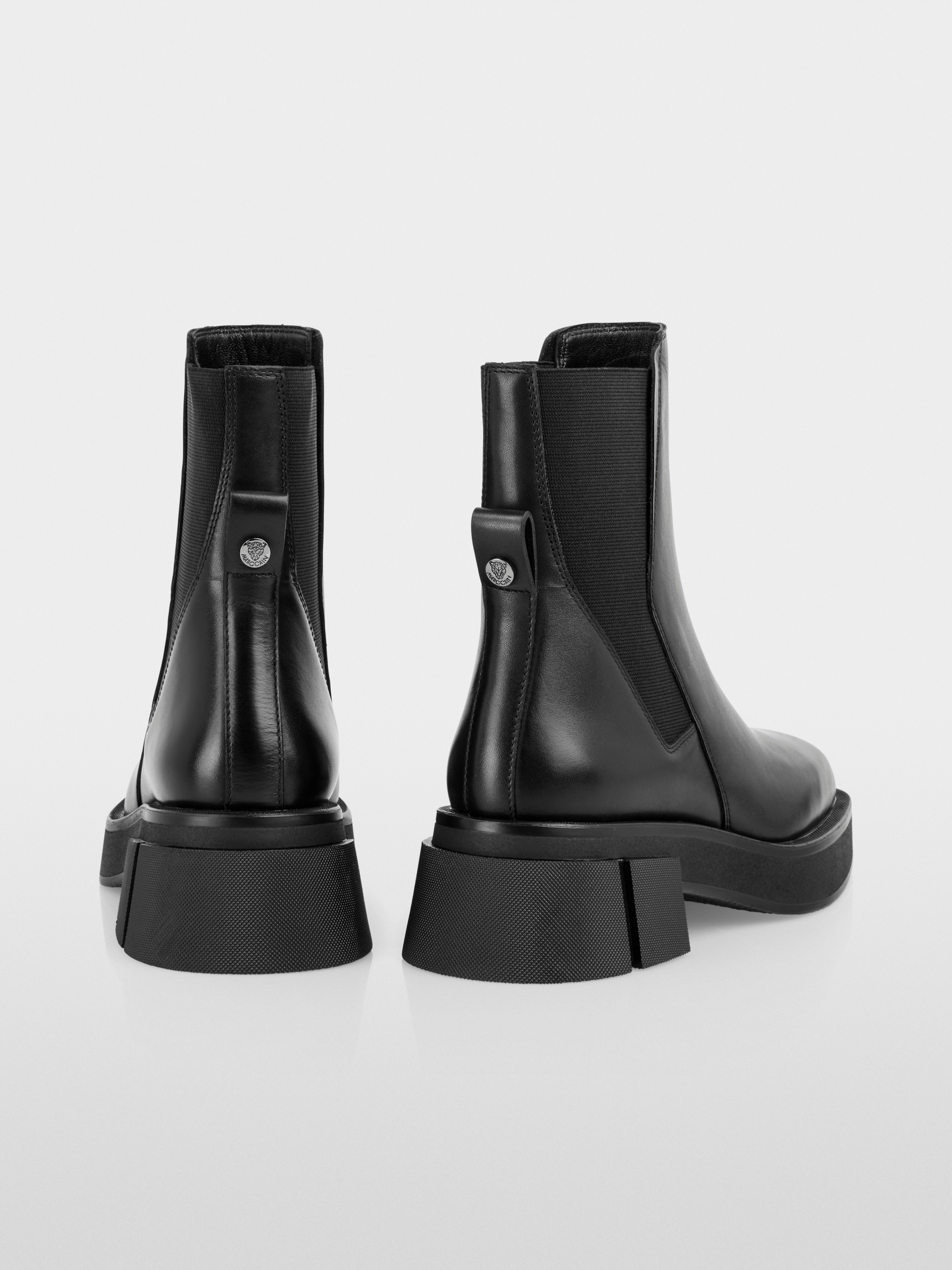 Bottines Chelsea à talons larges