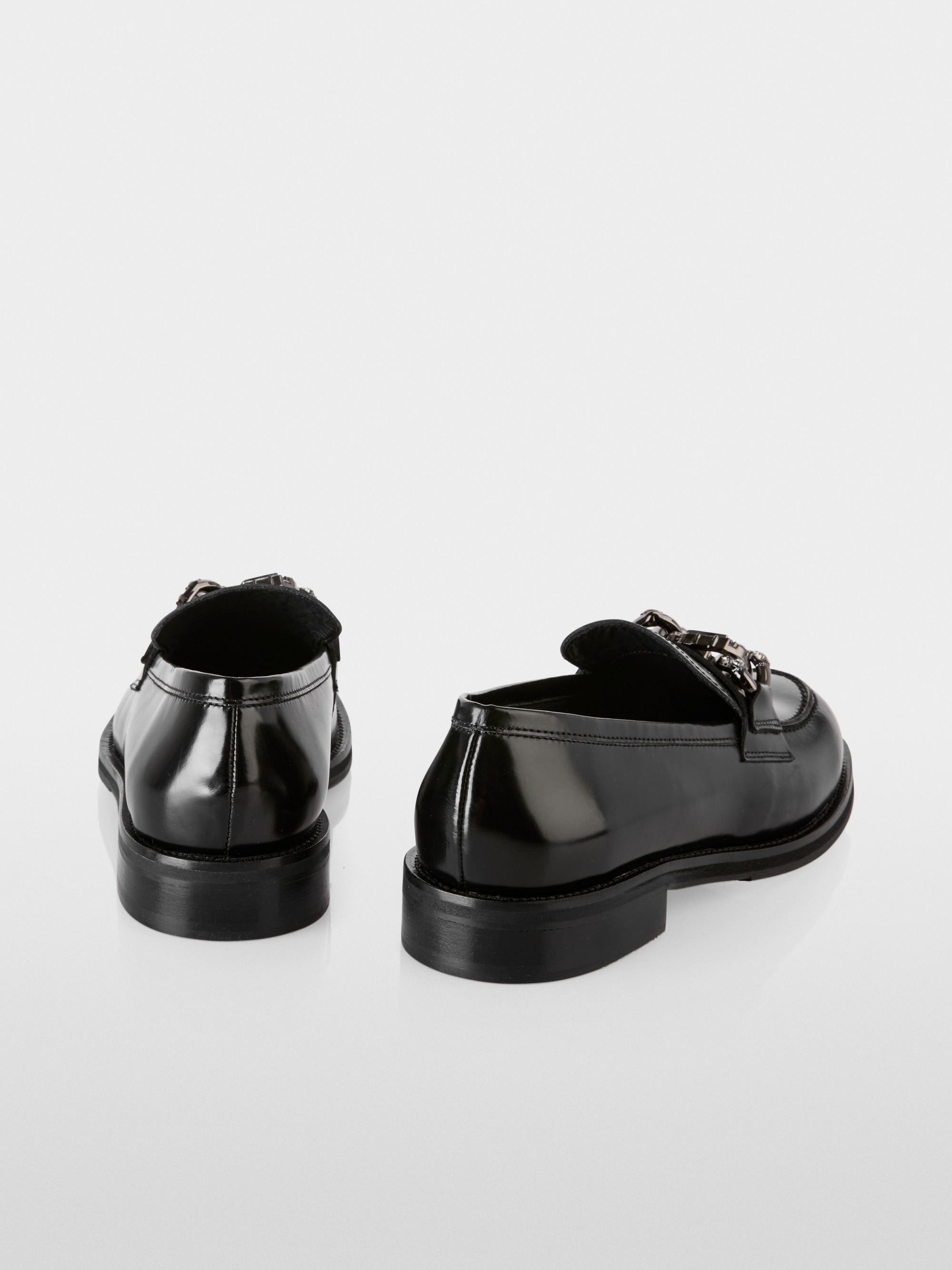 Mocassins avec détail métallique scintillant