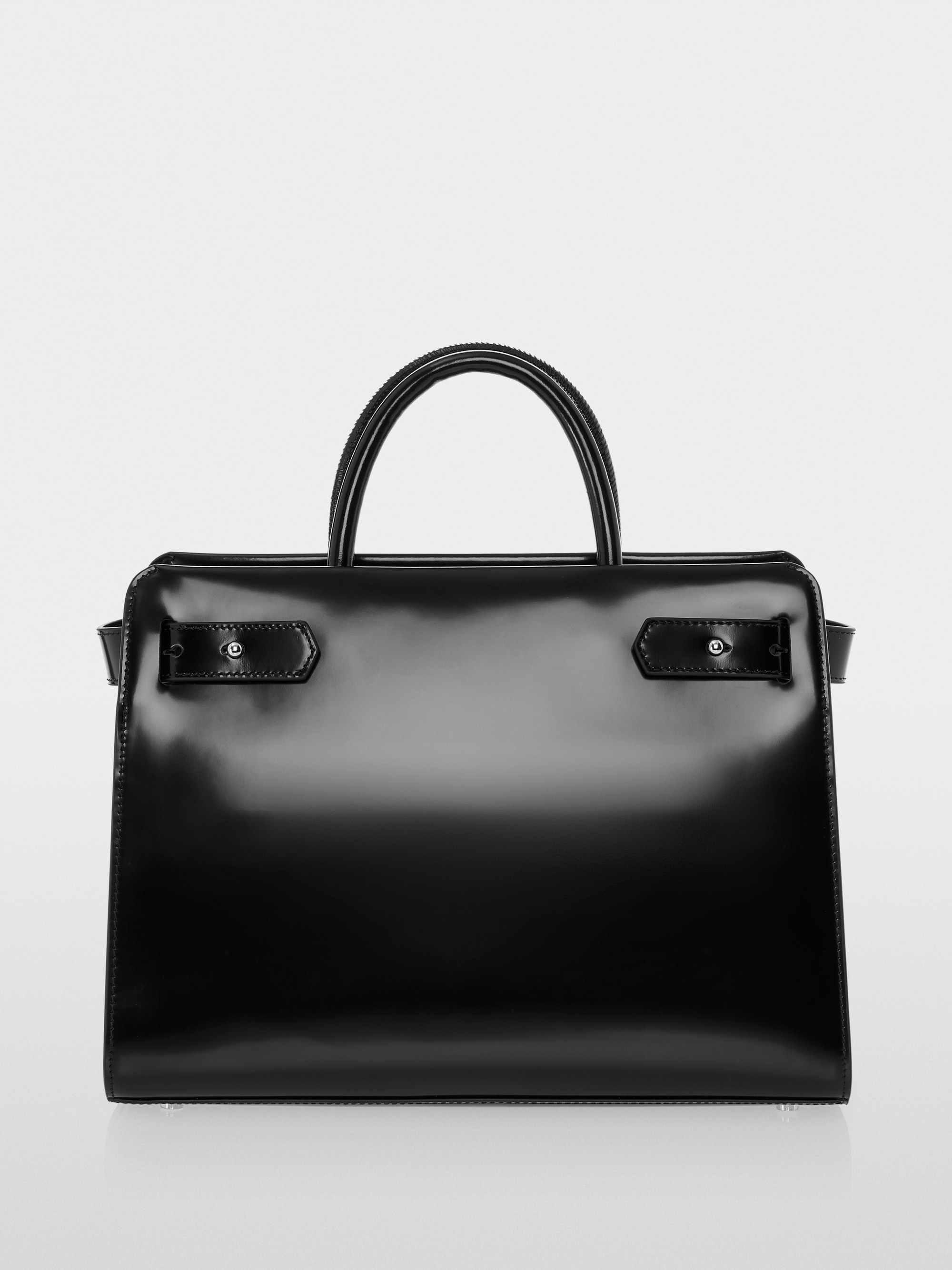 Elegante handtas met gesp met logo