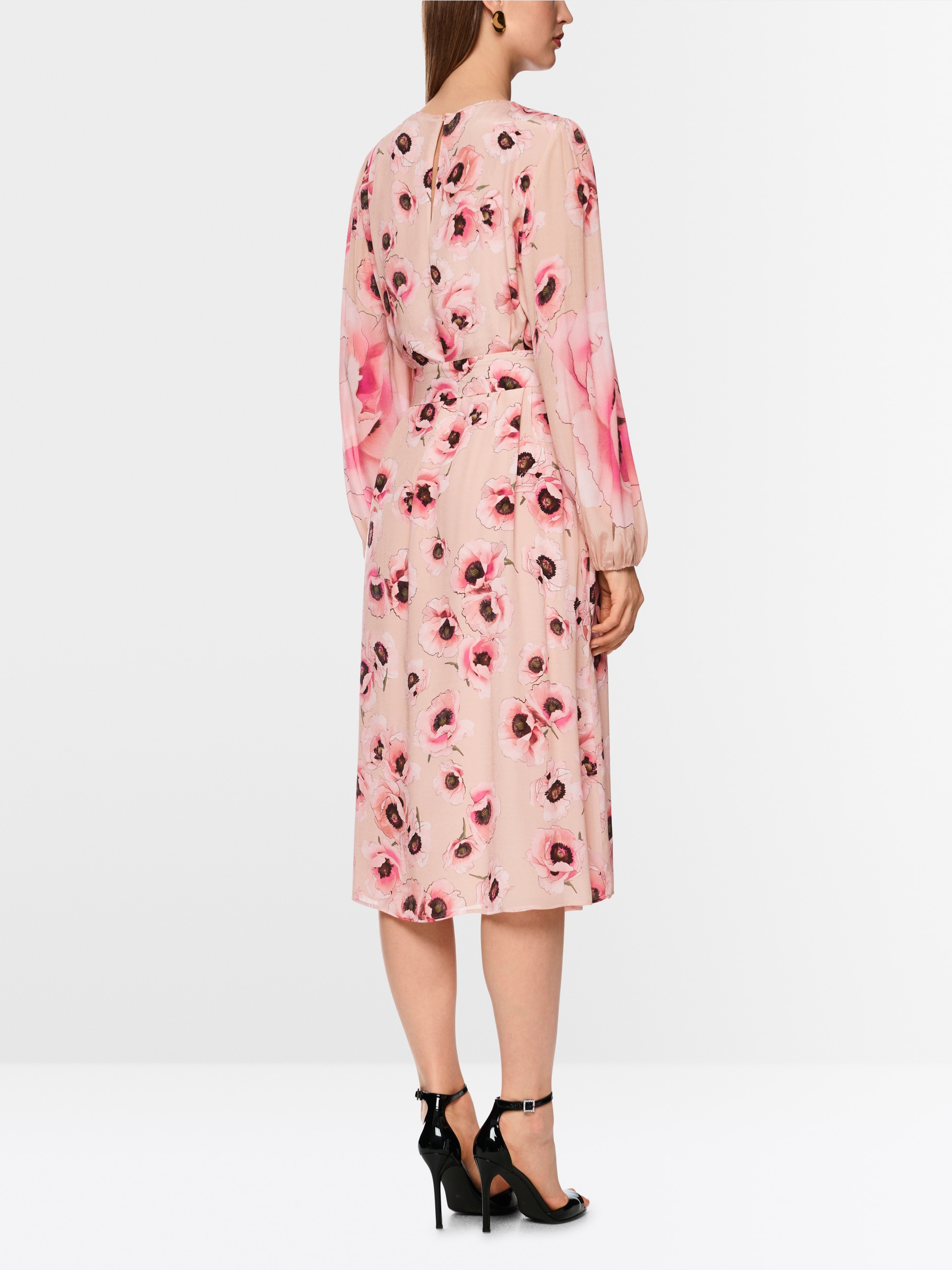 Midi-jurk met bloemenprint
