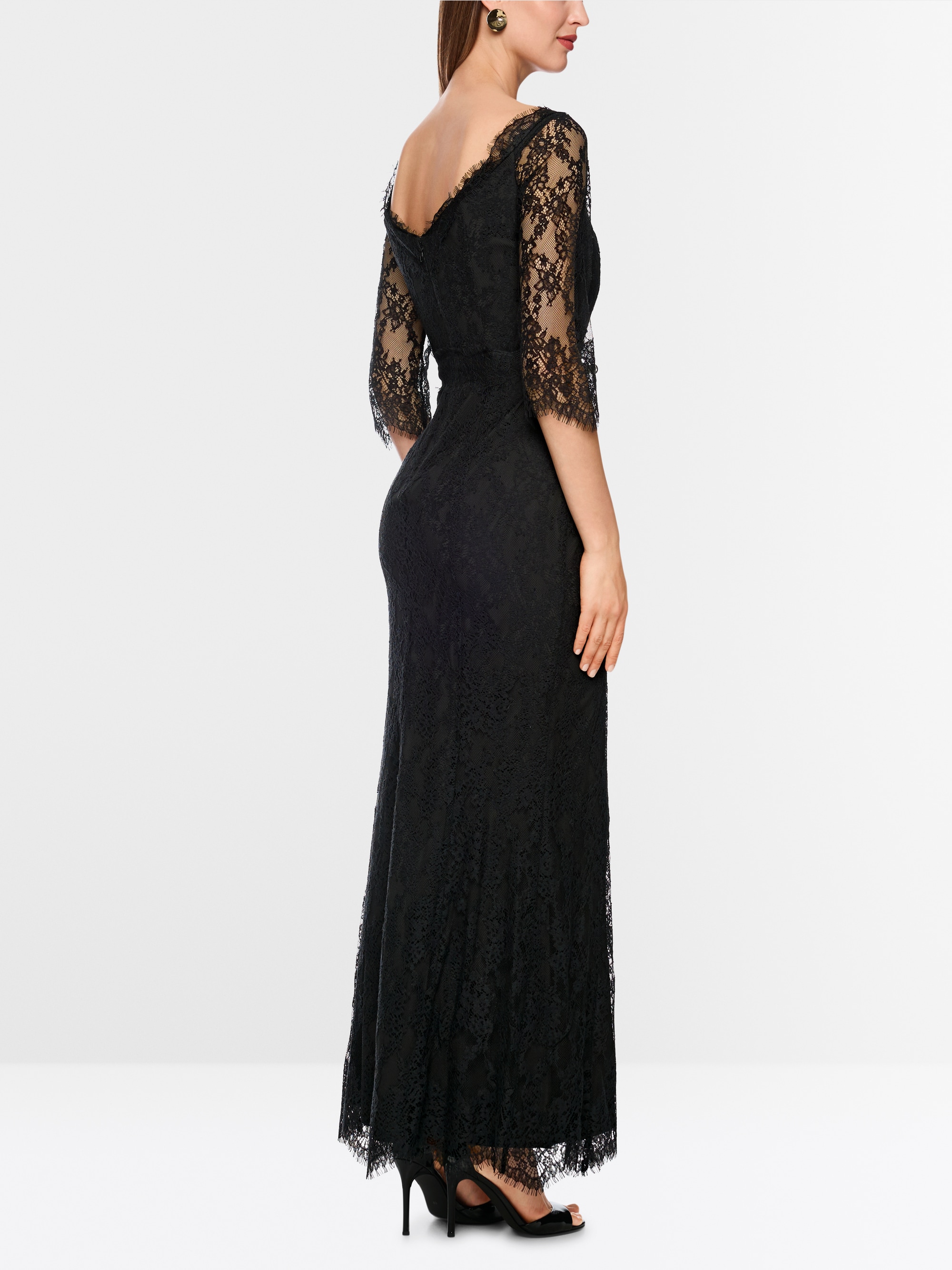Elegante maxi-jurk met kant