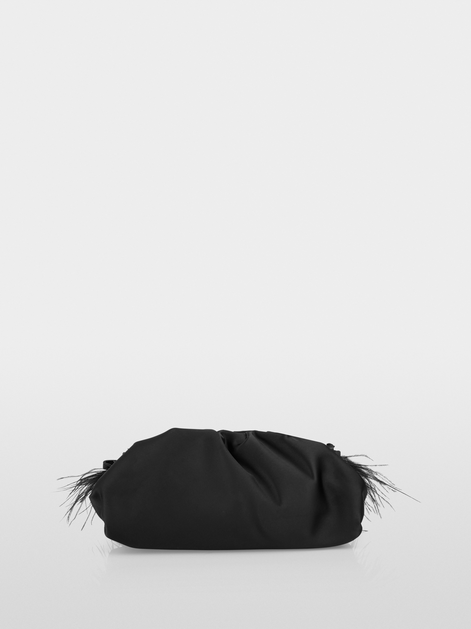 Elegante clutch met veren