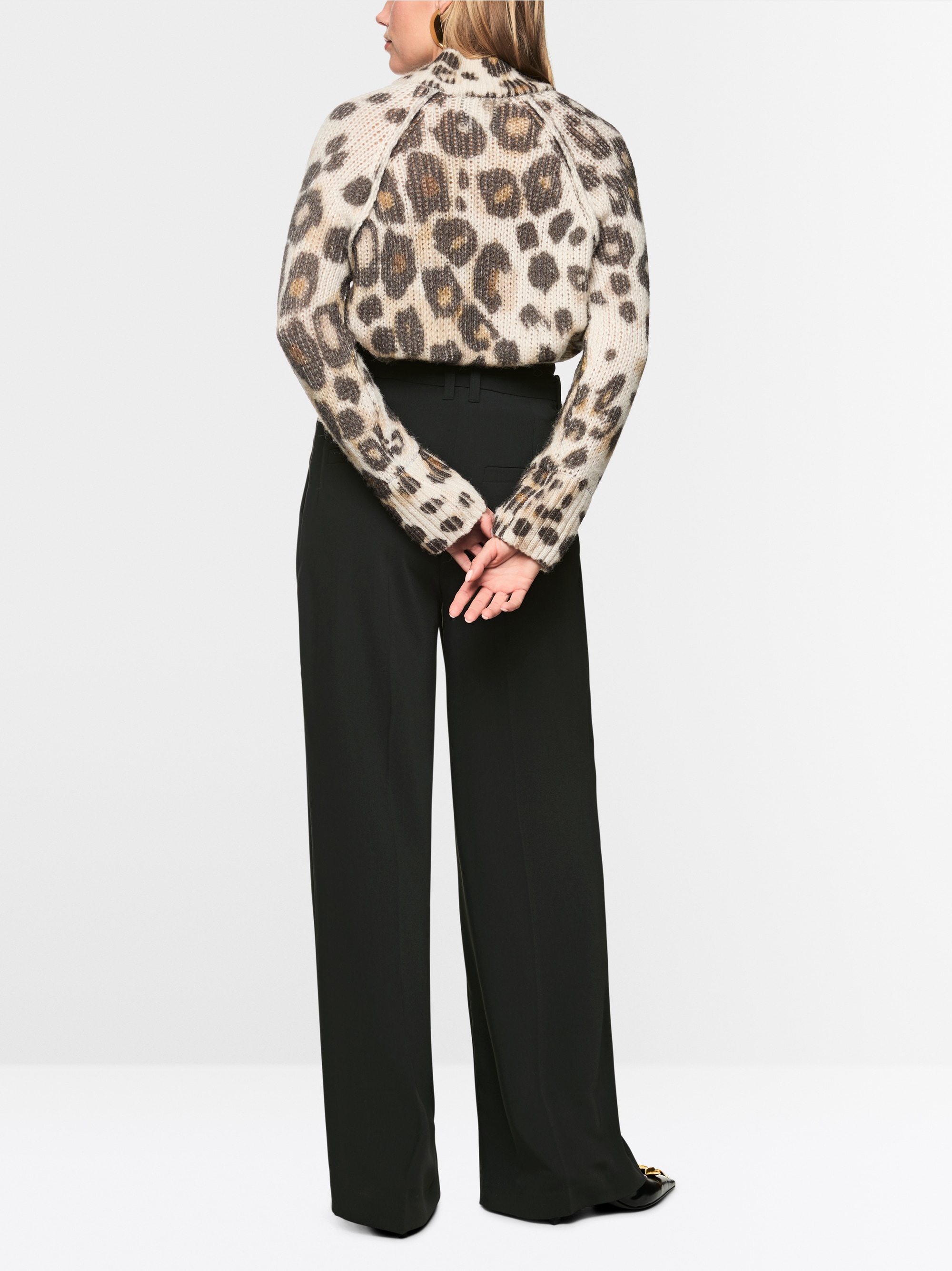 Pantalon large à taille paperbag WICHITA