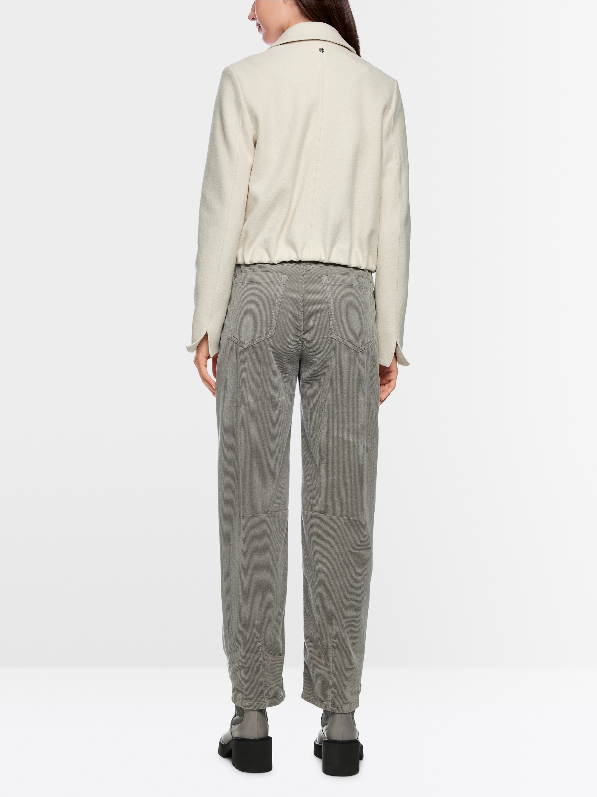 Pantalon en velours côtelé RUMA, forme en O