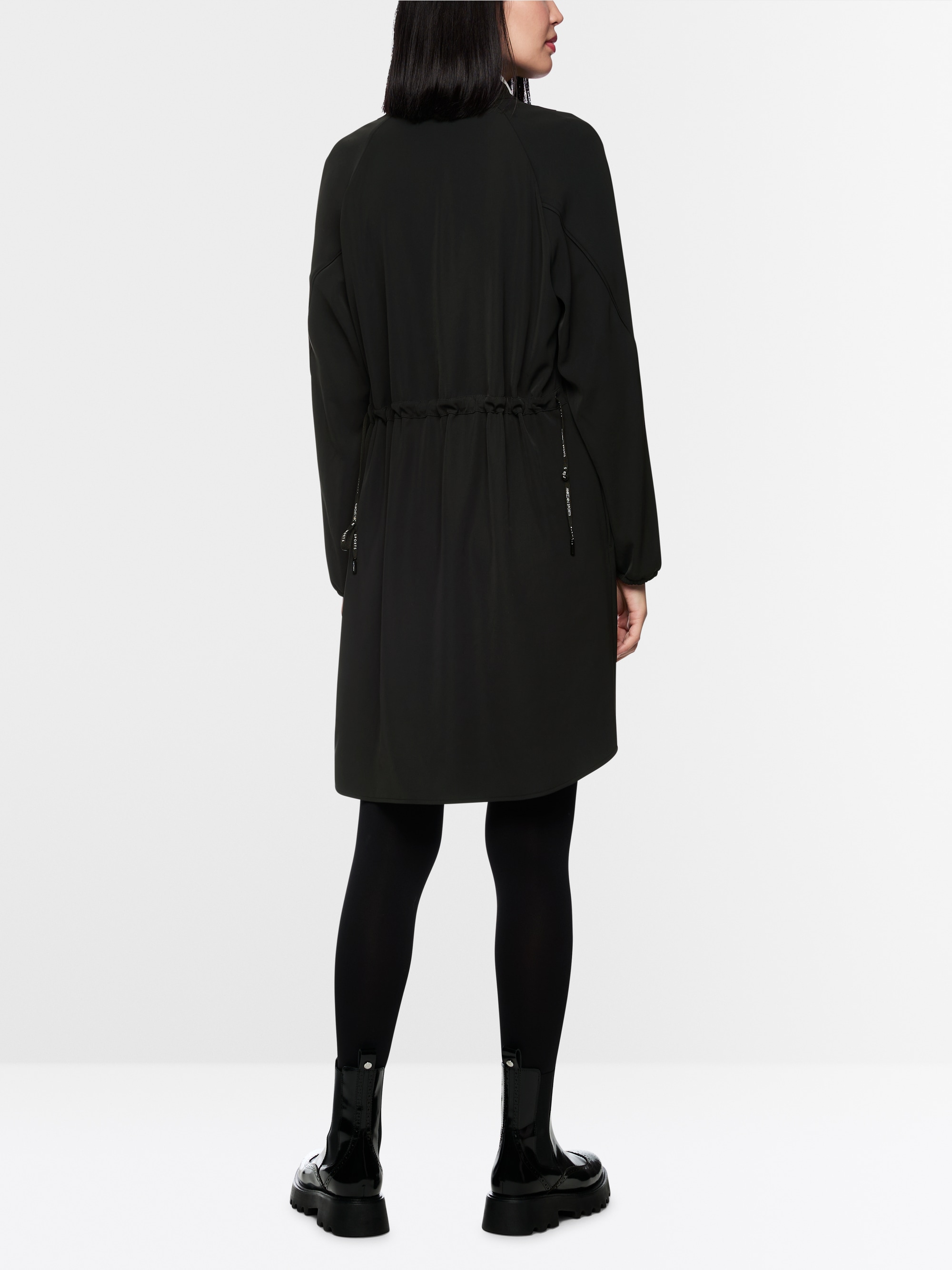 Dress with zip and gathered detail