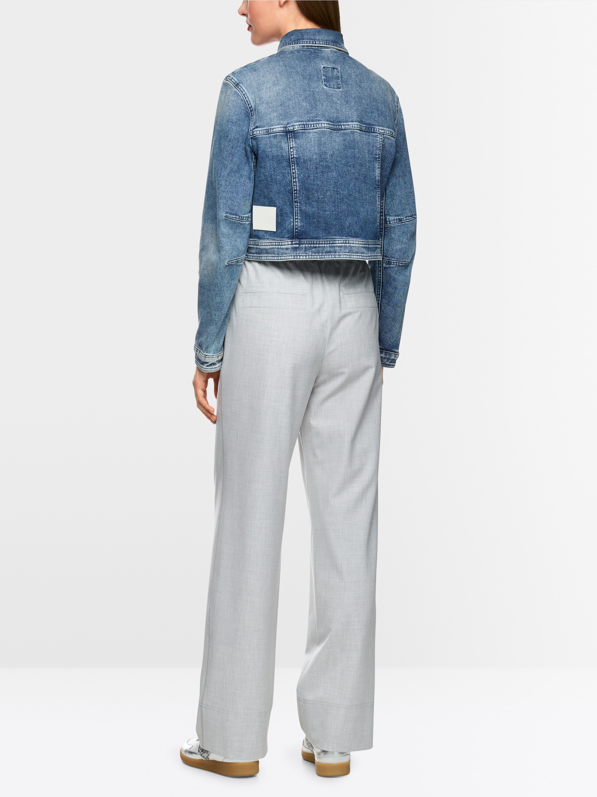 Kurze Jeansjacke "Rethink Together"