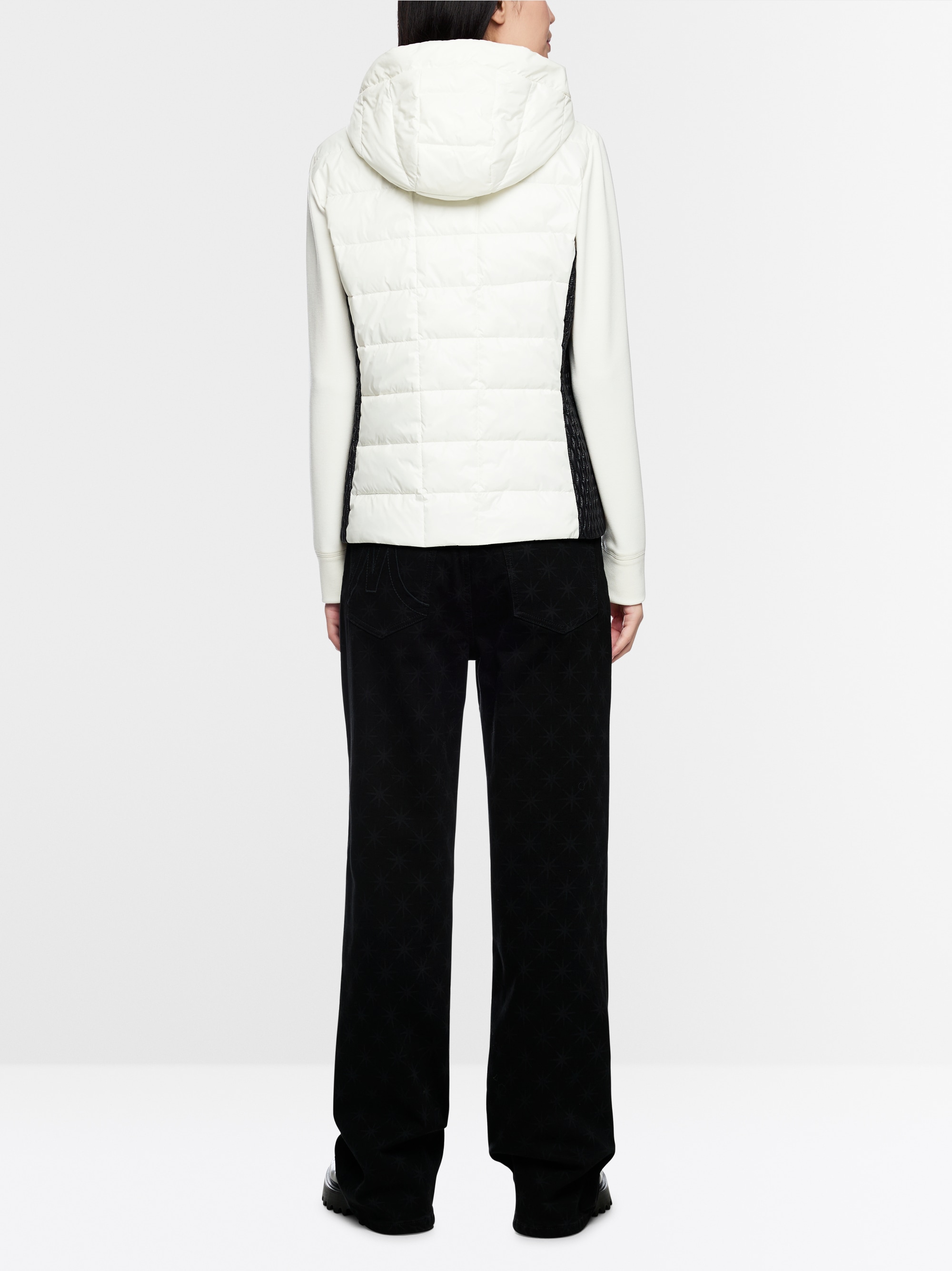 Jacke mit Fake-Daune und Kapuze